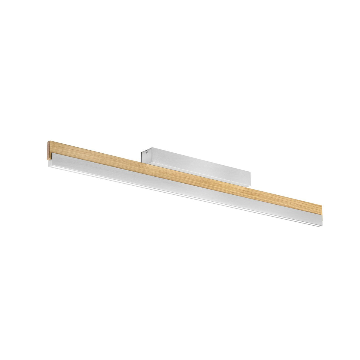 Quitani Deckenleuchte Deckenlampe LED Keijo Eiche Nickel Matt Holz Lampe Wohnzim - 4251911762129