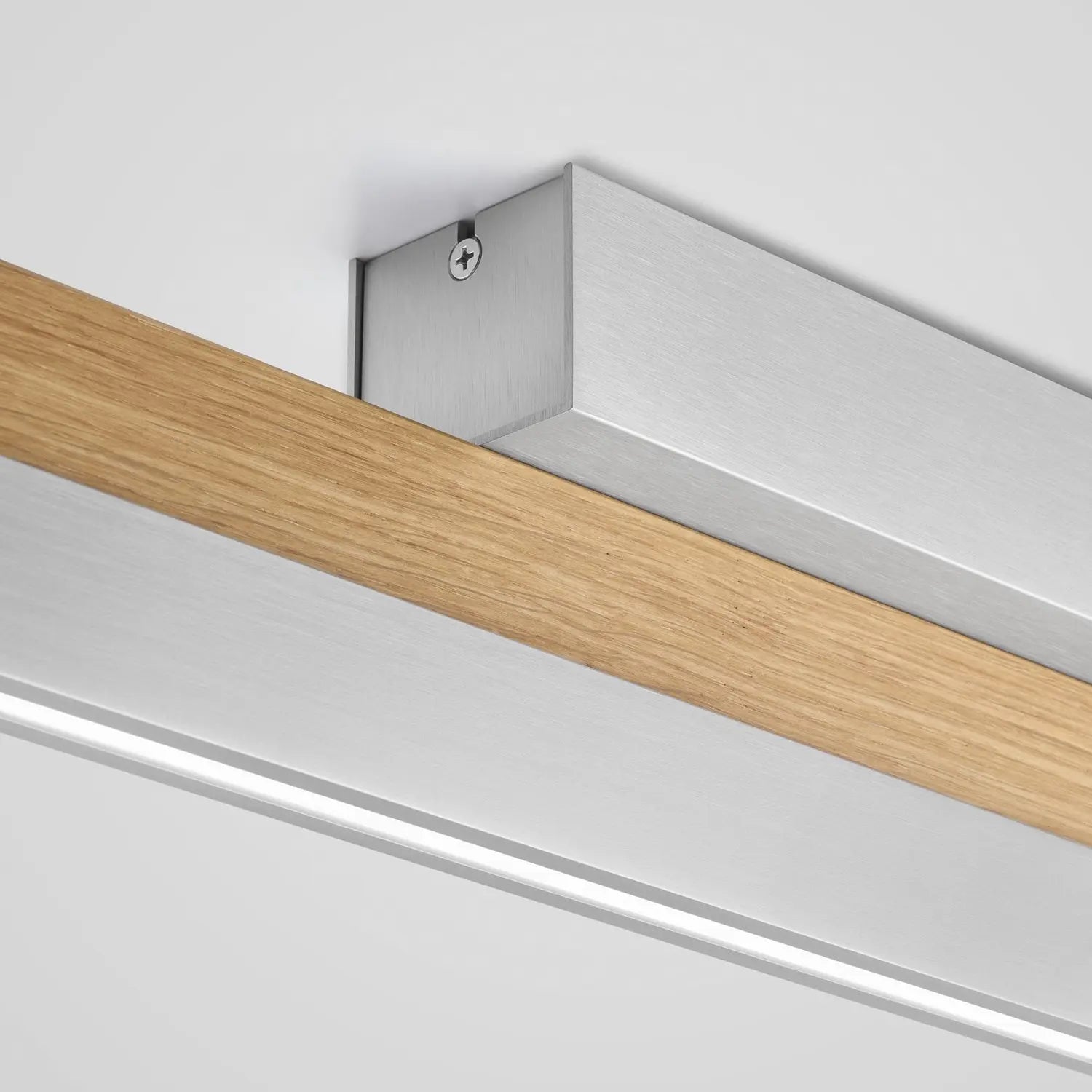 B-Ware Quitani Led Deckenleuchte Lampe Keijo Wohnzimmerleuchte Nickel Eiche - 4251911762129