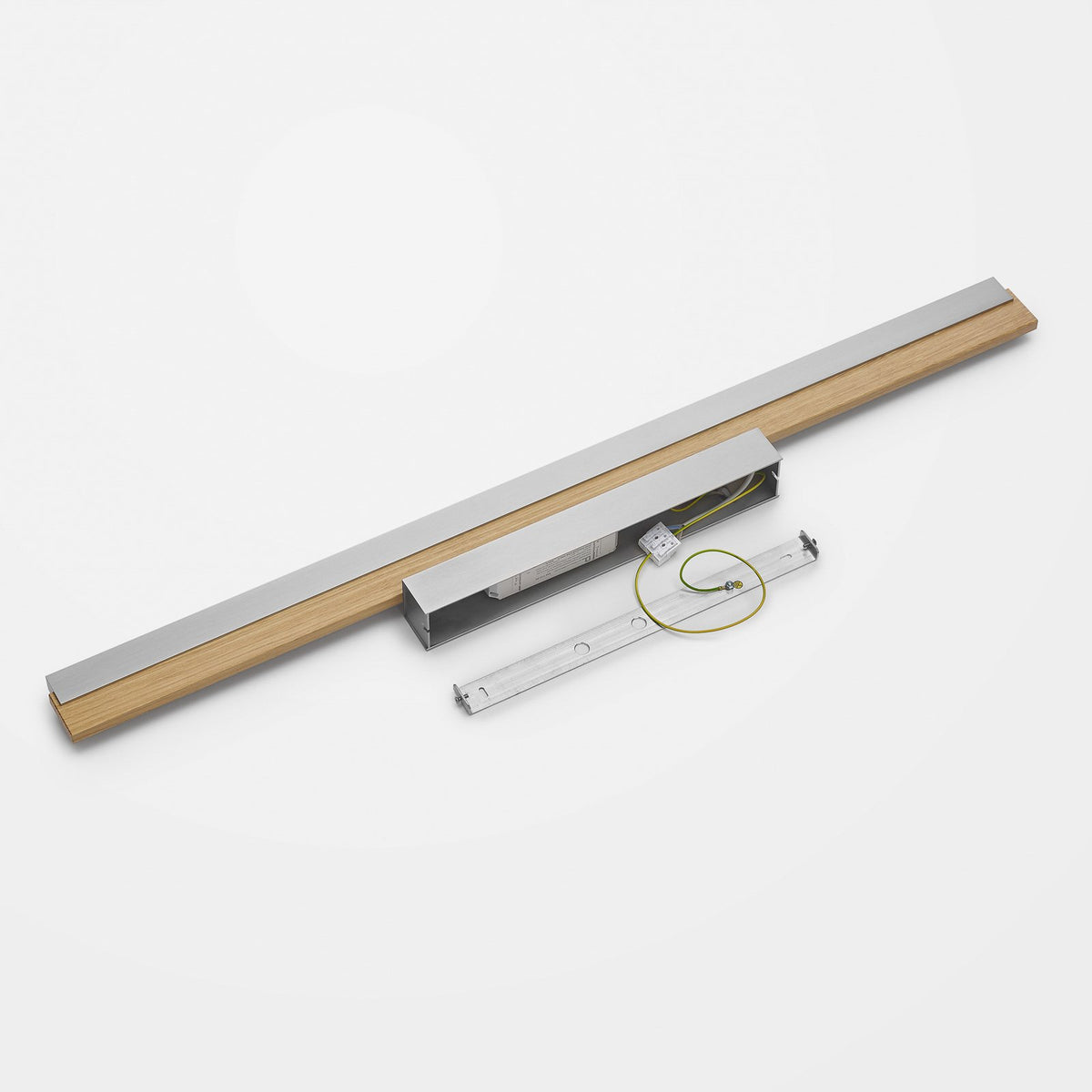 Quitani Deckenleuchte Deckenlampe LED Keijo Eiche Nickel Matt Holz Lampe Wohnzim - 4251911762129