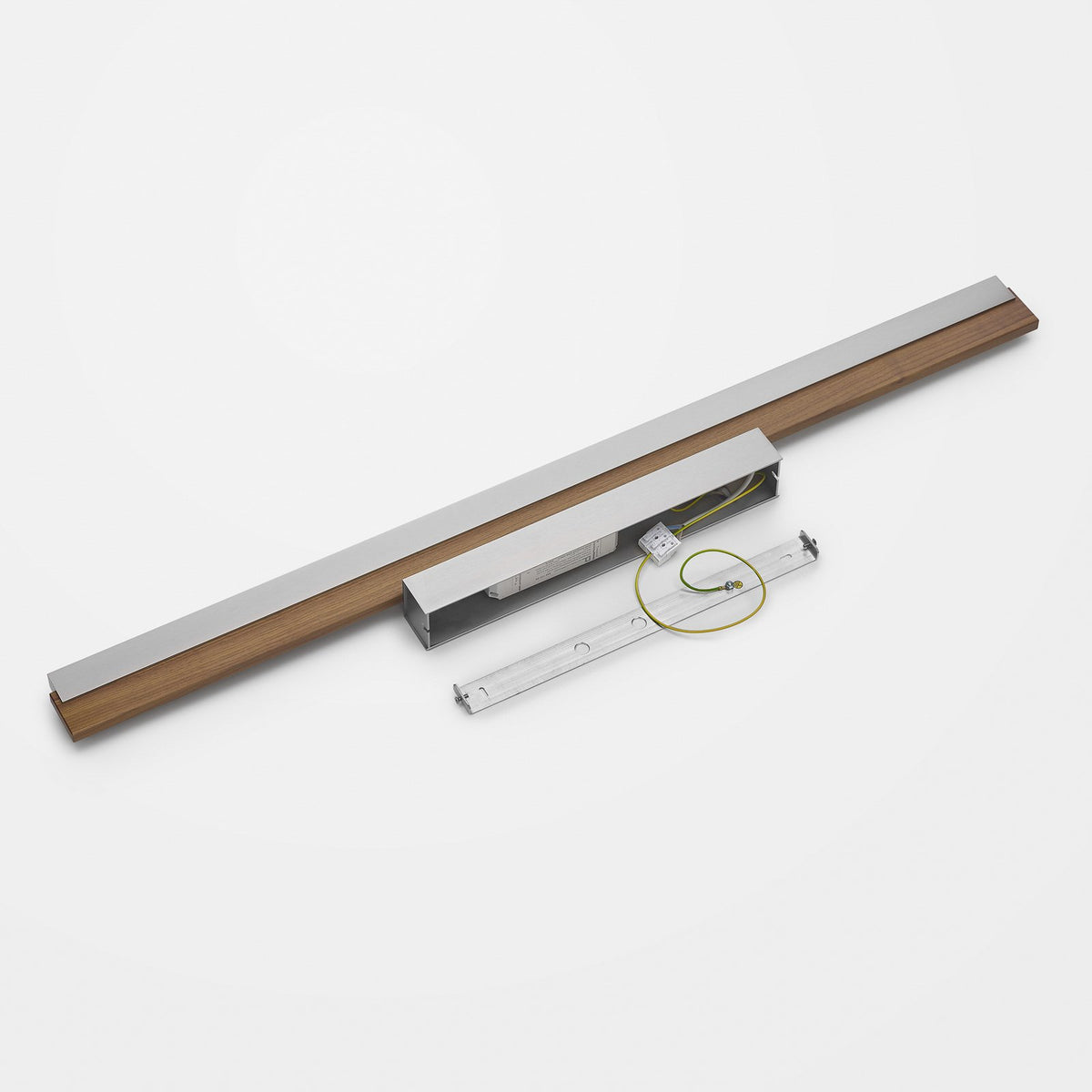 Quitani Deckenleuchte Lampe LED nussbaum nickel matt Holz Messing Beleuchtung - 4251911762136