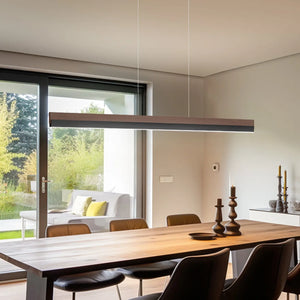 B-Ware Quitani Hängelampe Pendelleuchte Led Leuchte Keijo Nussbaum Schwarz 123 Cm Lampe