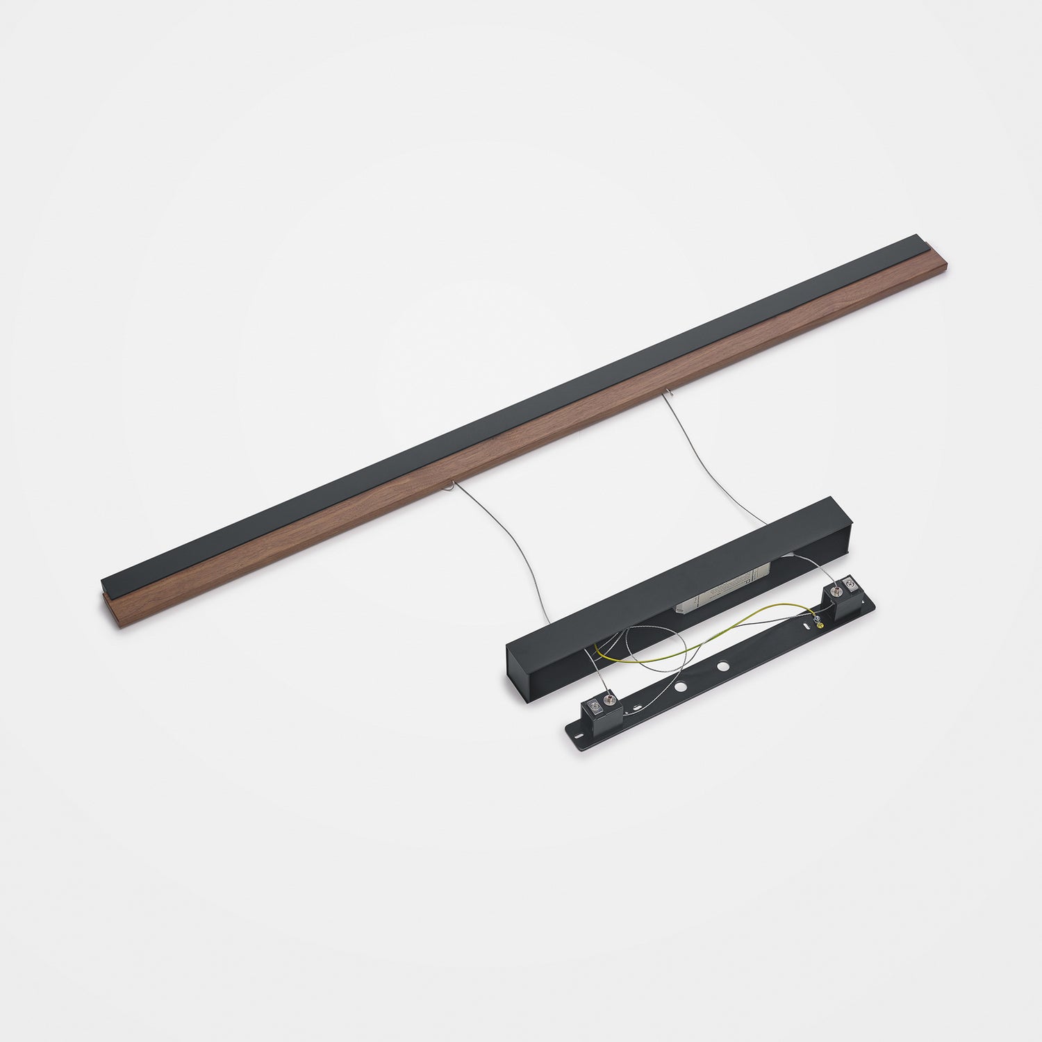 B-Ware Quitani Hängelampe Pendelleuchte Led Leuchte Keijo Nussbaum Schwarz 123 Cm Lampe - 4251911762204