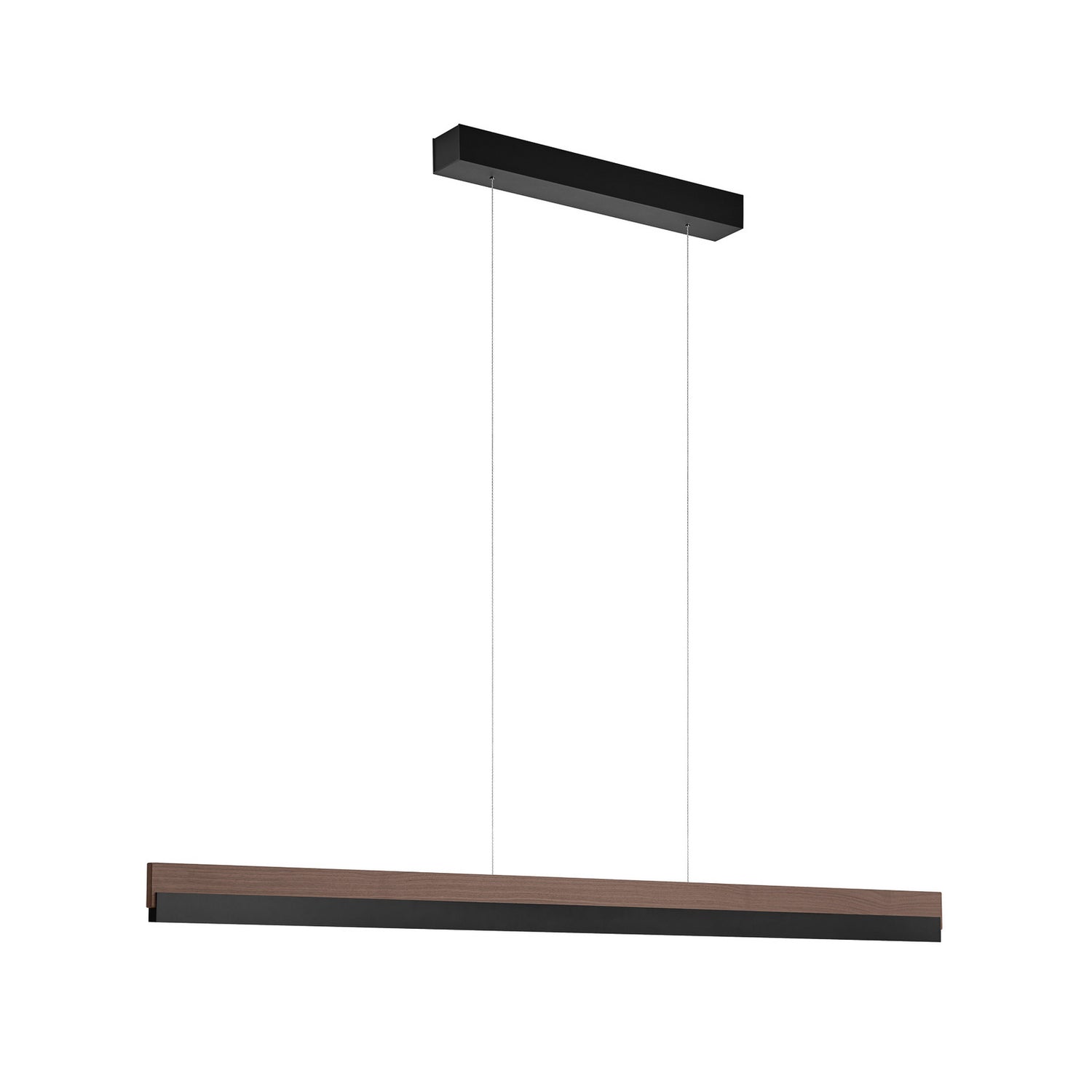 B-Ware Quitani Hängelampe Pendelleuchte Led Leuchte Keijo Nussbaum Schwarz 123 Cm Lampe - 4251911762204