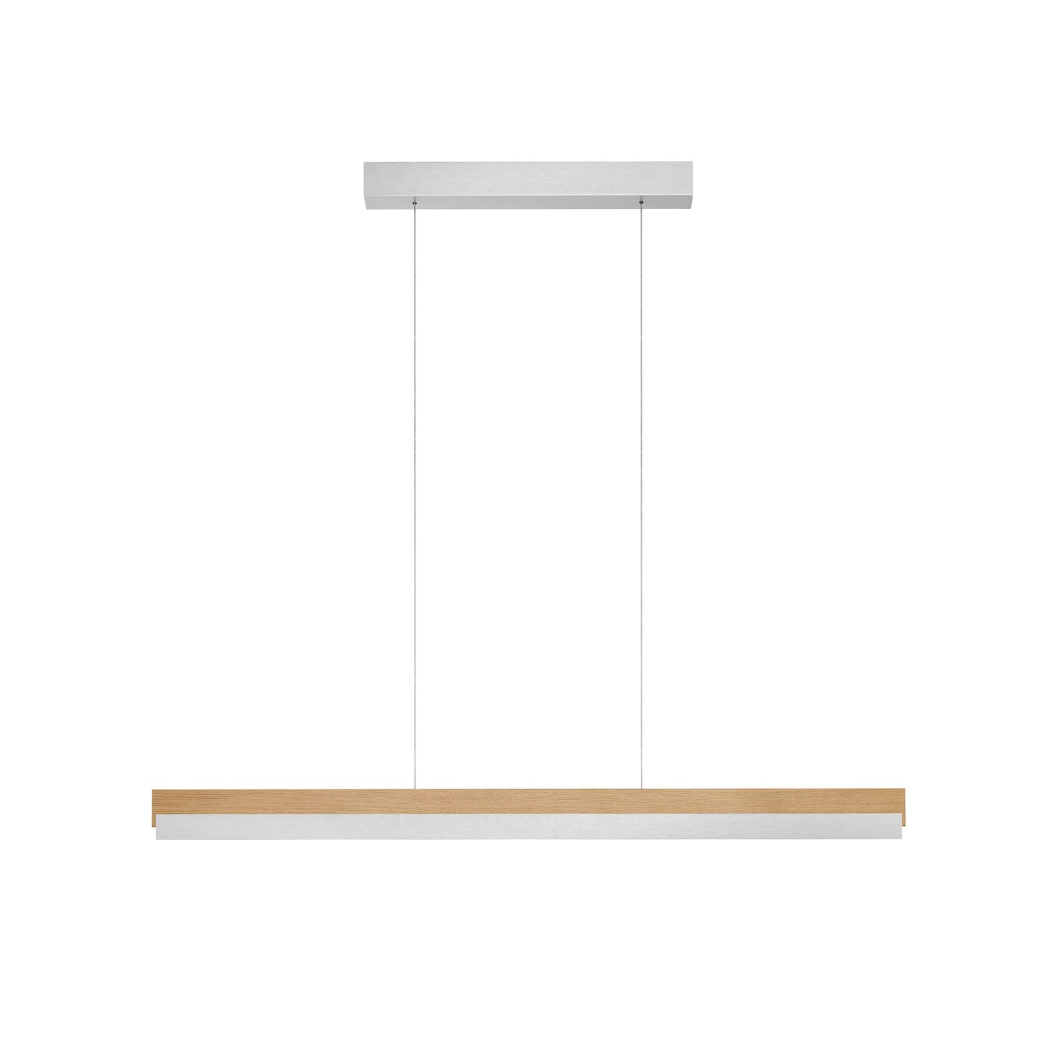 B-Ware Quitani Hängeleuchte Pendelleuchte Led Eiche Nickel Verstellbar Keijo 103 Cm168 - 4251911762235