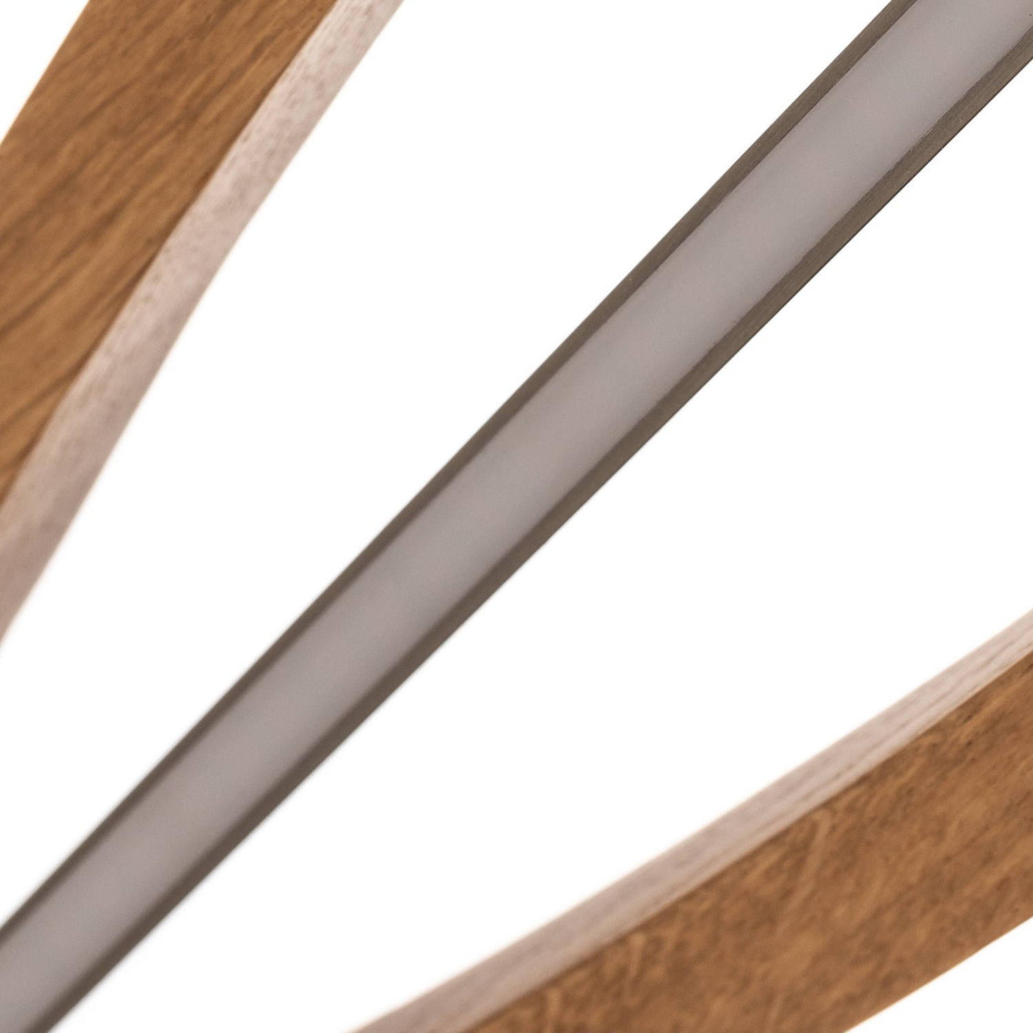 Quitani Led Hängelampe Pendelleuchte Lampe Eiche Nickel 98cm Höhenverstellbar B-Ware - 4251911779608