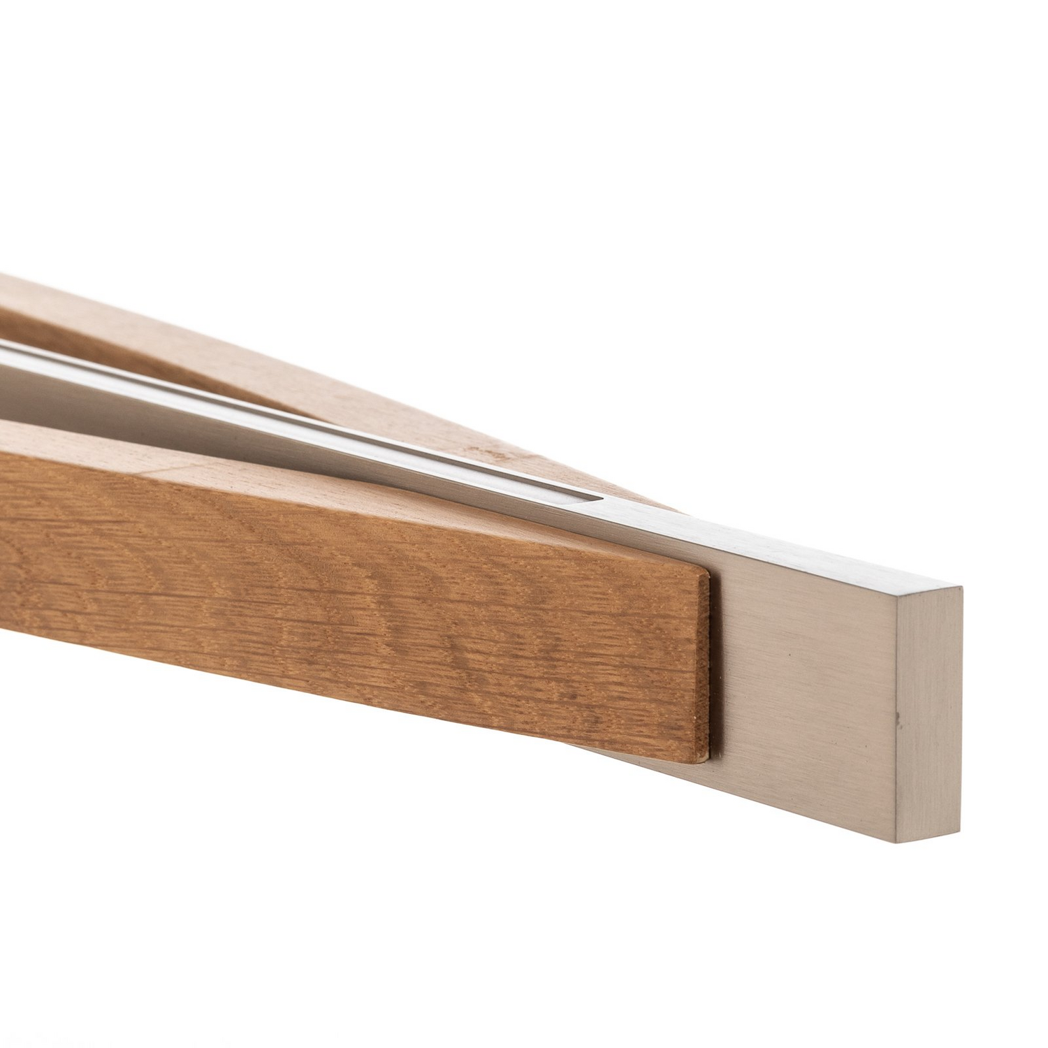 Quitani Led Hängelampe Pendelleuchte Lampe Eiche Nickel 98cm Höhenverstellbar B-Ware - 4251911779608