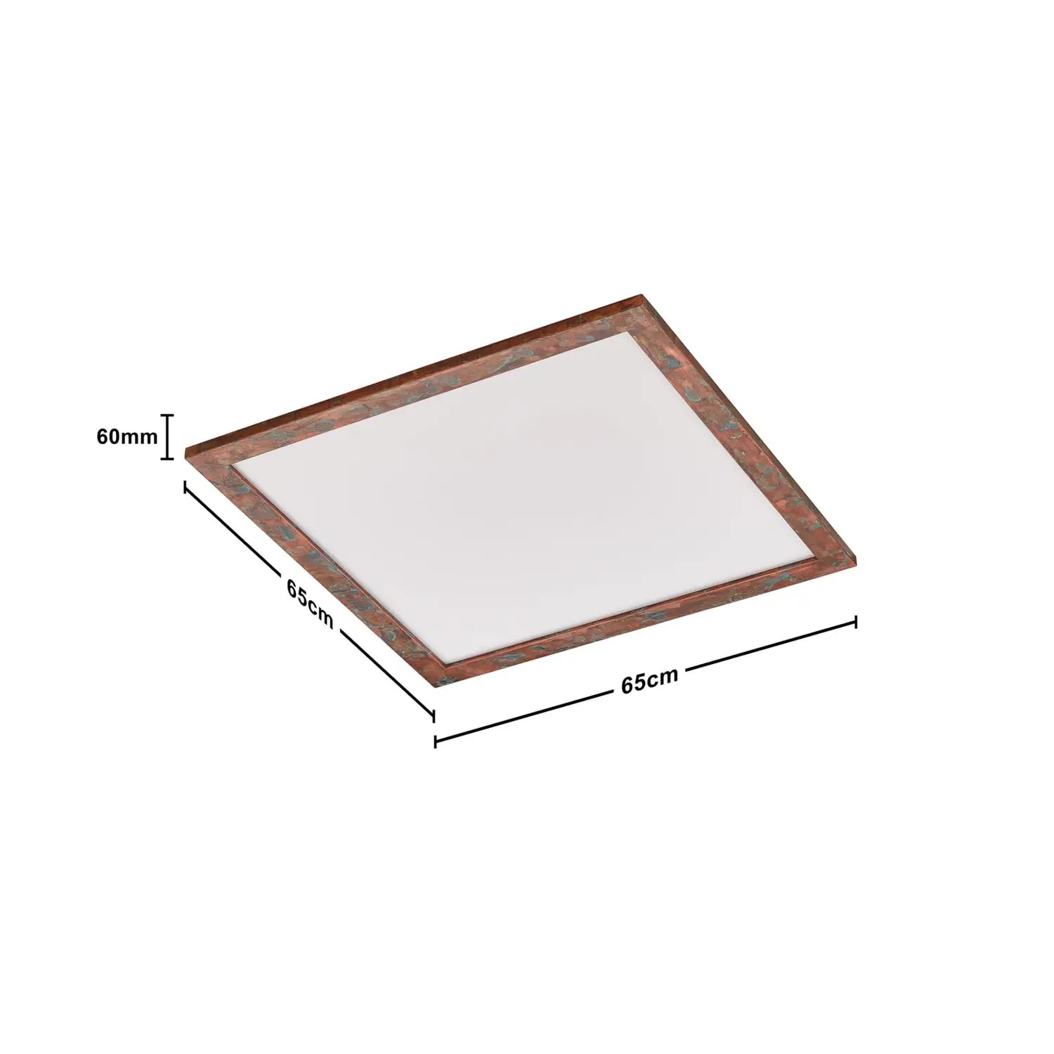 B-Ware Quitani Deckenleuchte Deckenlampe Led Panel Aurinor Kupfer Beleuchtung 68 Cm - 4251911769241