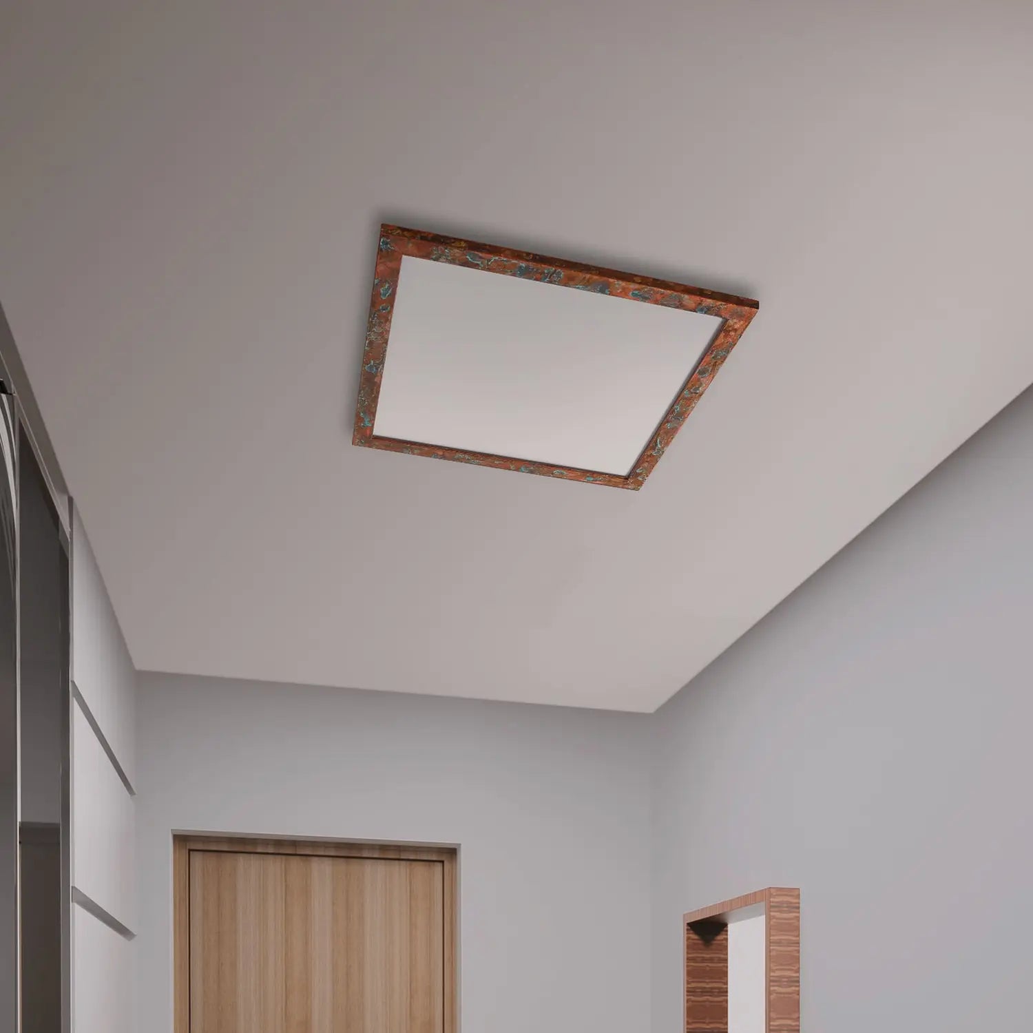 B-Ware Quitani Deckenleuchte Deckenlampe Led Panel Aurinor Kupfer Beleuchtung 68 Cm - 4251911769241