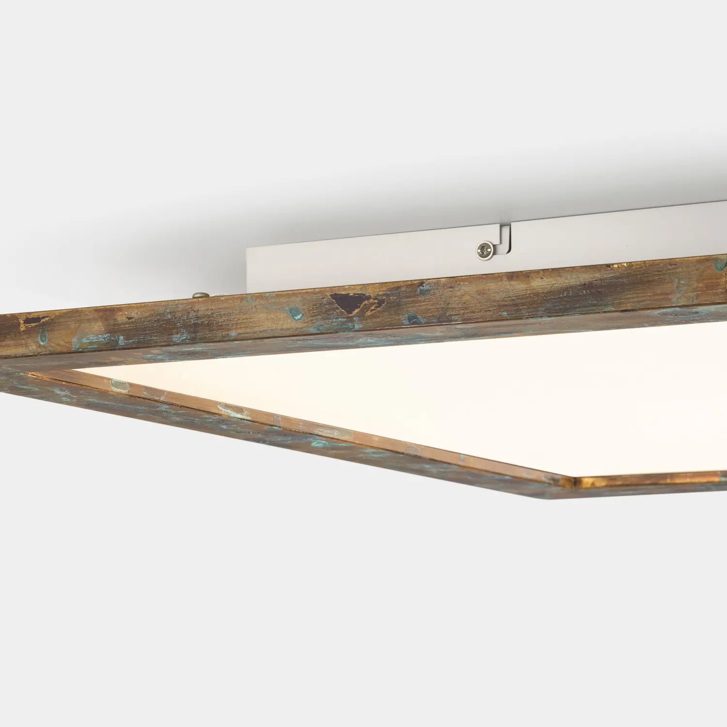 B-Ware Quitani Deckenleuchte Lampe Led Panel Aurinor Gold Patiniert 68 Cm Quadratisch - 4251911769258