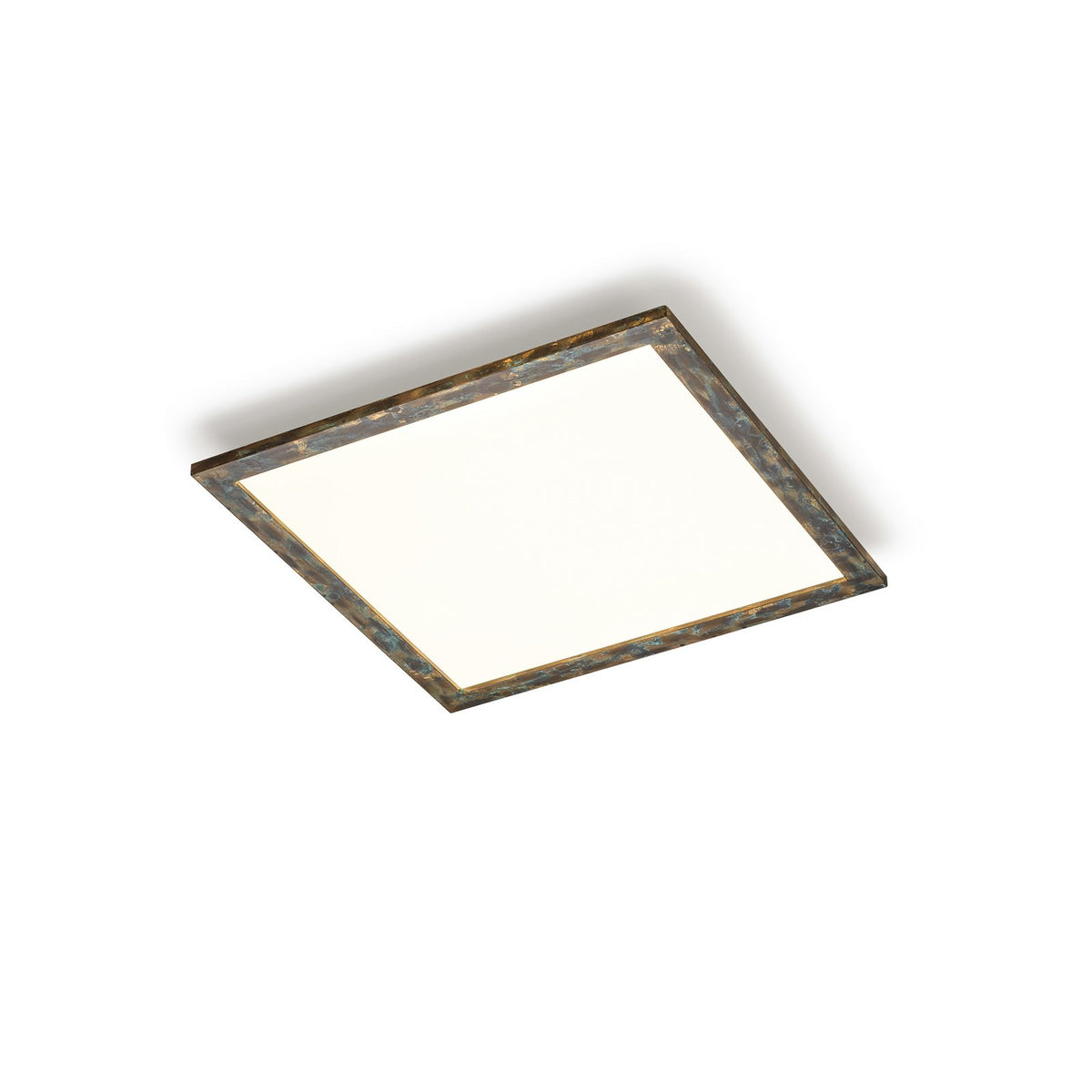 Quitani Deckenleuchte Lampe LED Panel Aurinor gold patiniert 68 cm quadratisch - 4251911769258