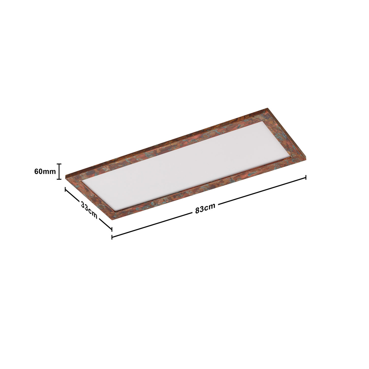 Quitani Led Panel Deckenleuchte Aurinor Led Kupfer 86 Cm Lampe Leuchte Spot B-Ware