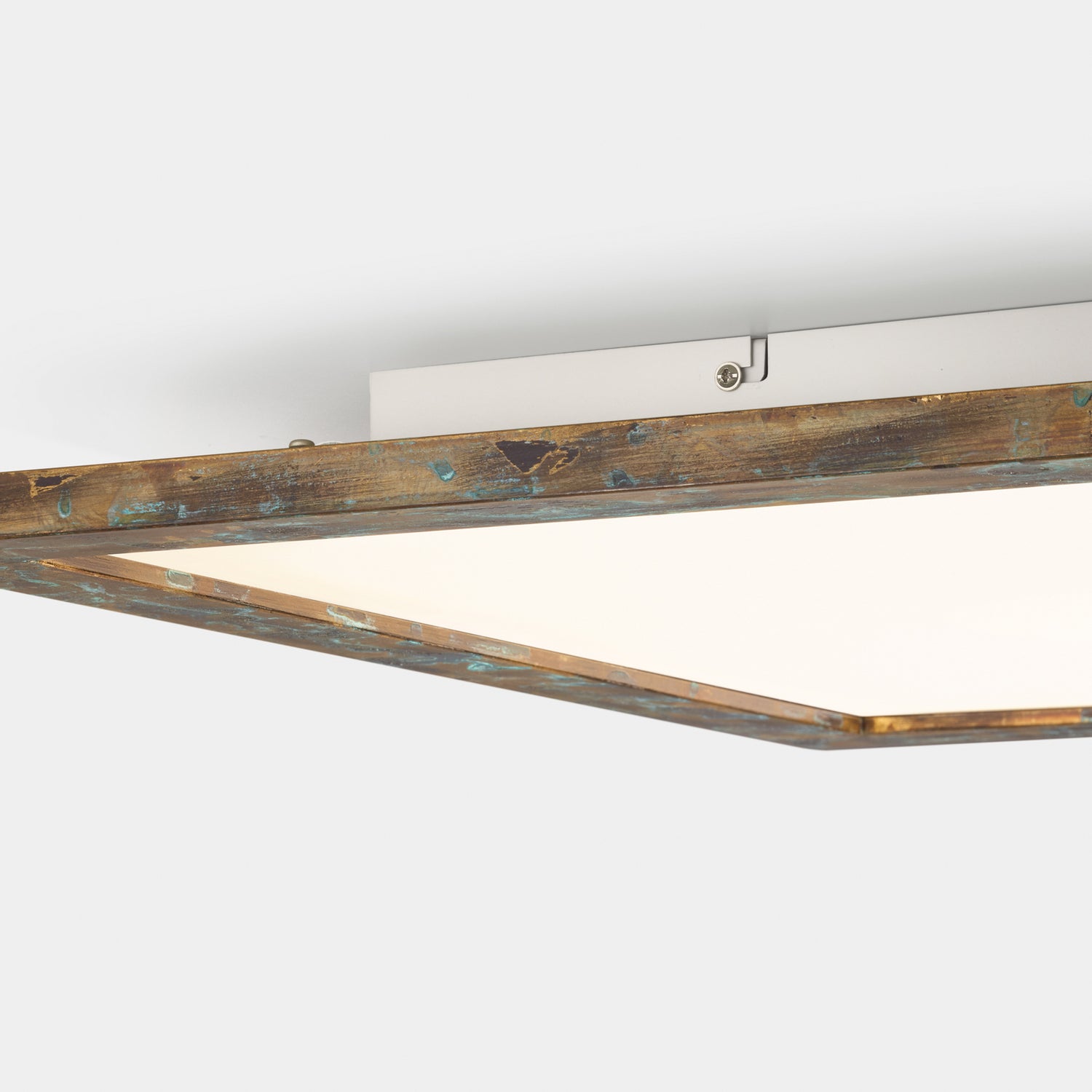 B-Ware Quitani Led Panel Deckenleuchte Aurinor Goldfarbig Patiniert 86 Cm Aluminium - 4251911769302