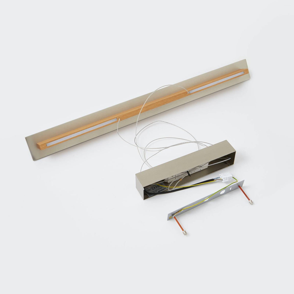 Rothfels Pendelleuchte Hängelampe LED Eiche Nickel Lexa warmweiß dimmbar 78 cm - 4251096570359