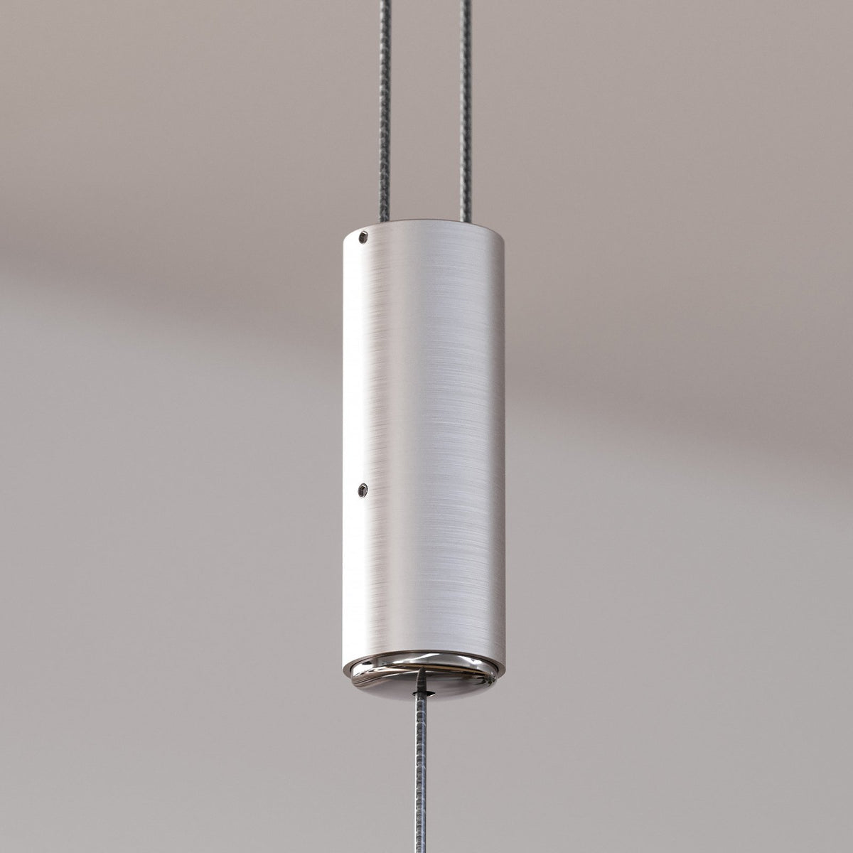 Quitani Pendelleuchte Hängelampe LED Lampe Elna Eiche Nickel 118 cm - 4251096531701
