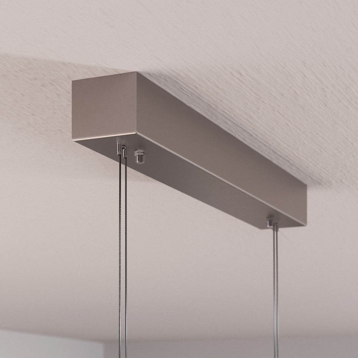 Quitani Pendelleuchte Hängelampe LED Lampe Elna Eiche Nickel 118 cm - 4251096531701