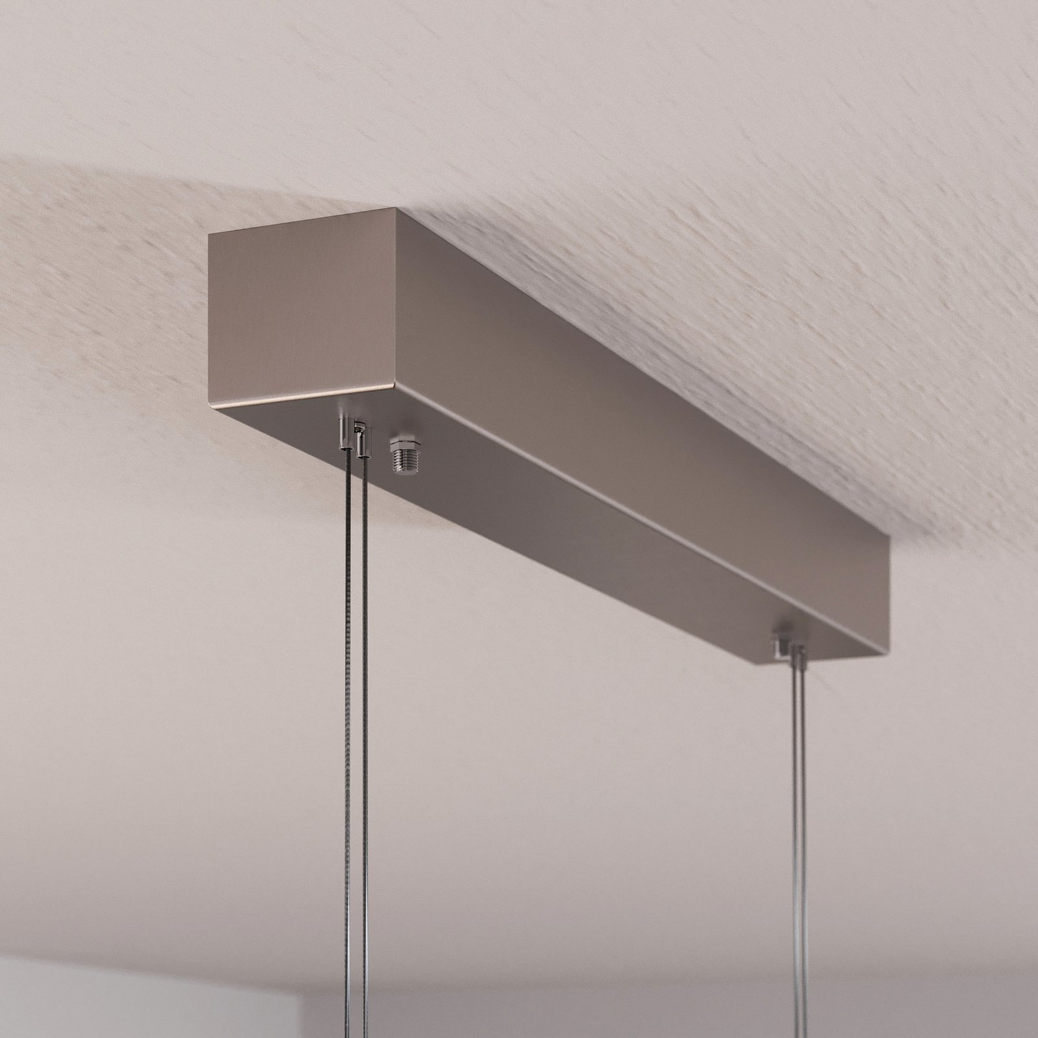 Quitani Led Pendelleuchte Hängelampe Elna Led Lampe Länge 118 Cm Nickel  B-Ware - 4251096531701