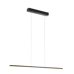 Suspension LED Quitani de qualité B, modèle Margita, noire, longueur 118 cm, à intensité variable