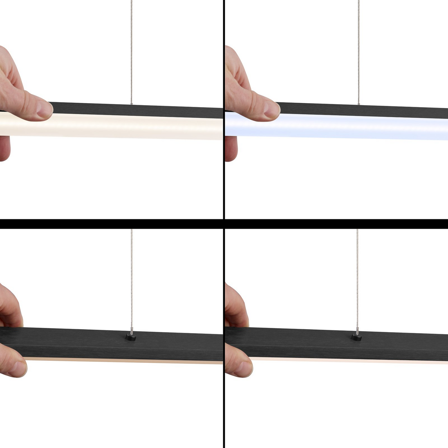 B-Ware Pendelleuchte Hängelampe Quitani Led Lampe Schwarz Aluminium Siehe Text/Foto - 4251911763713