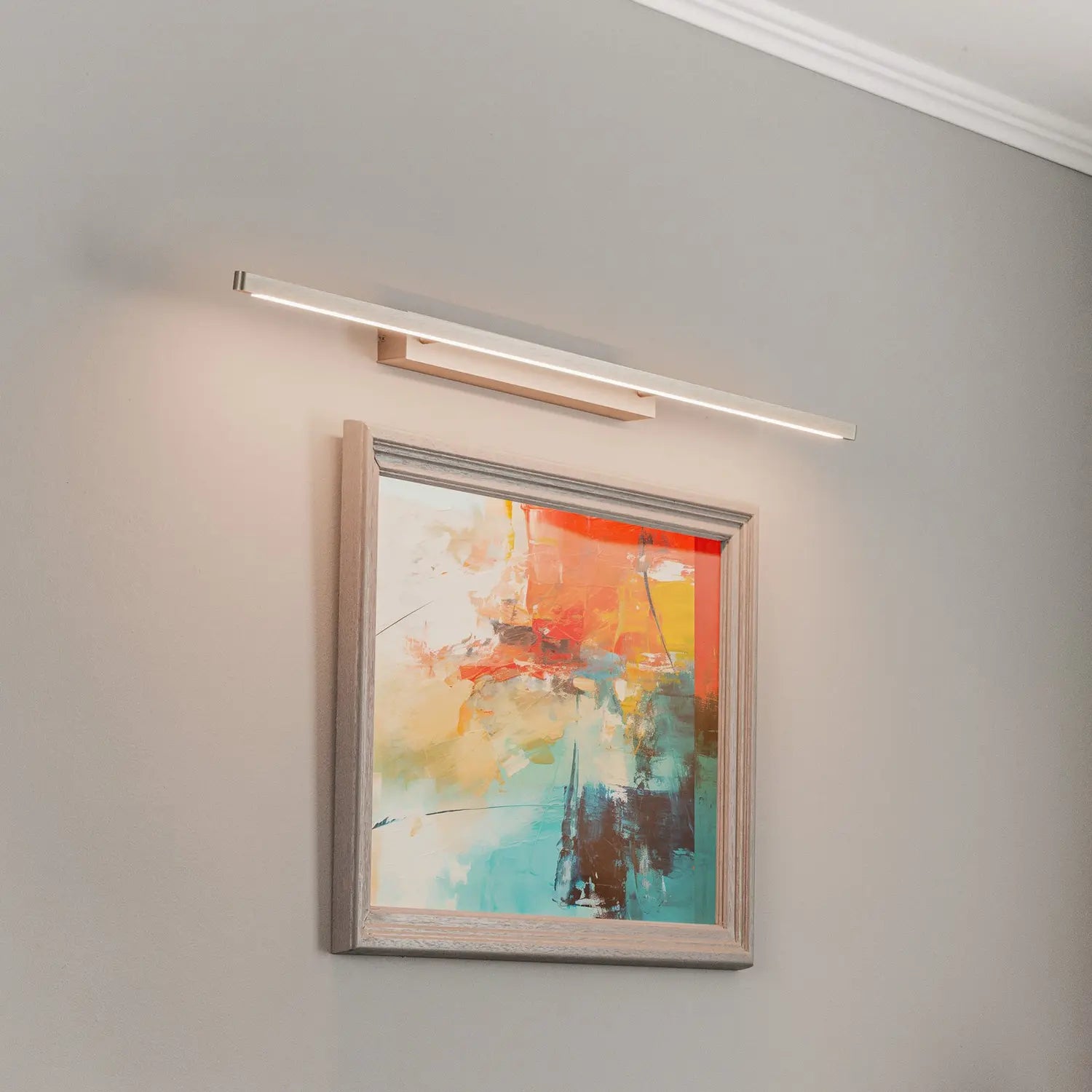 D-Ware Quitani Bilderleuchte Wandlampe Led Natur Aluminium Messing Dimmbar Defektware - 4251911769838