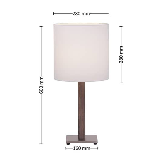 B-Ware Lucande Elif Tischlampe Tischlampe Bürolampe Leuchte Lampe Weiß Eckig Dunkel - 4251096570564