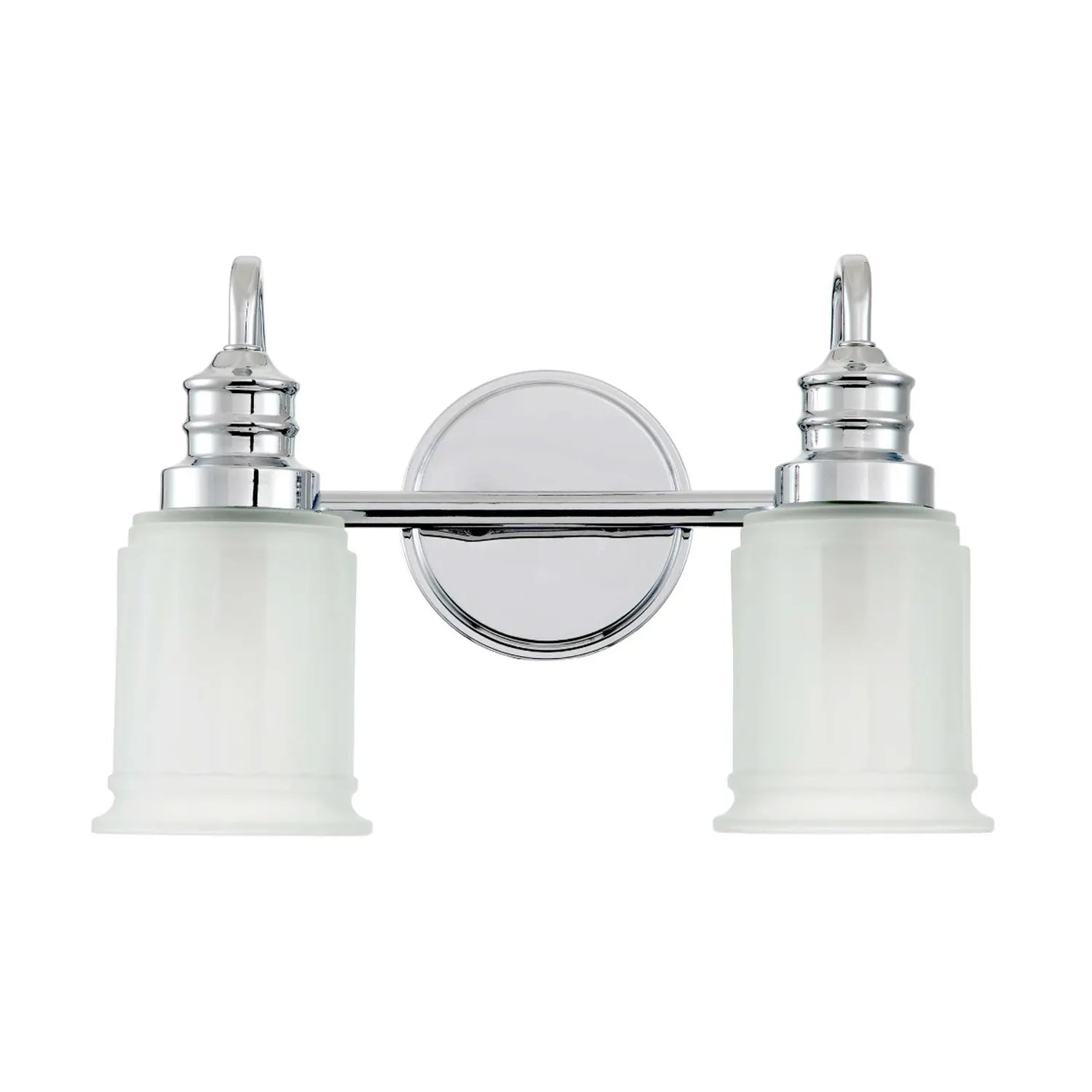 B-Ware Quoizel Wandleuchte Wandlampe Swell Spiegel Chrom Poliert Glas Weiß G9 Led Ip44 - 5024005596516