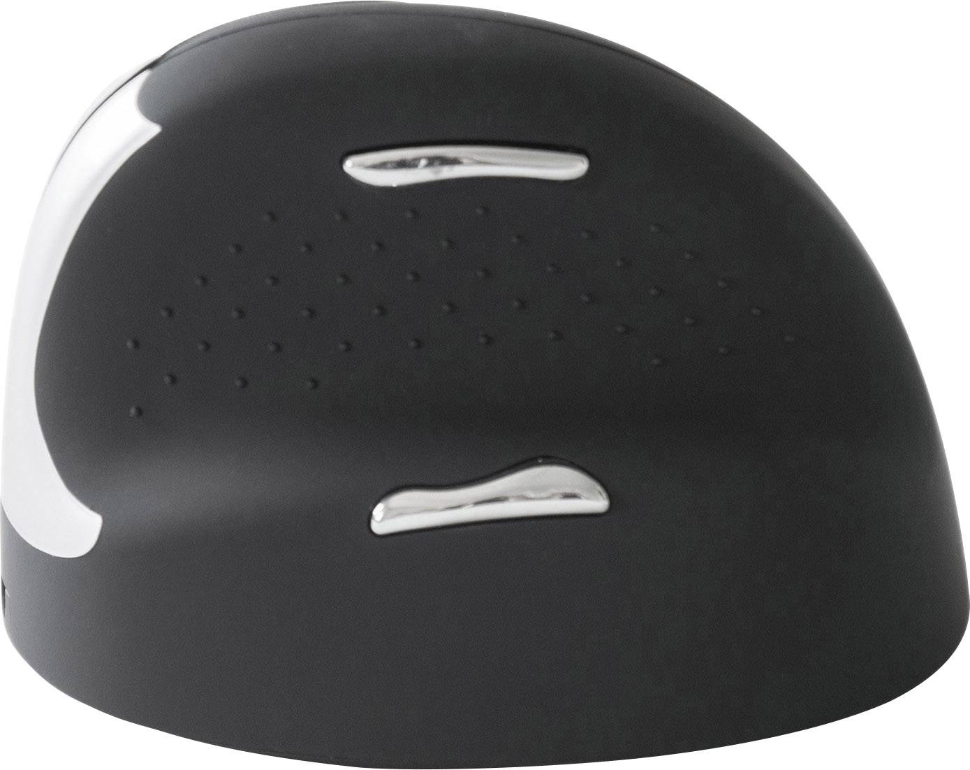 R Go Tools Ergonomische Maus Funkmaus Optisch 4 Tasten 1750 Dpi Schwarz Silber   B-Ware - 6956993300020