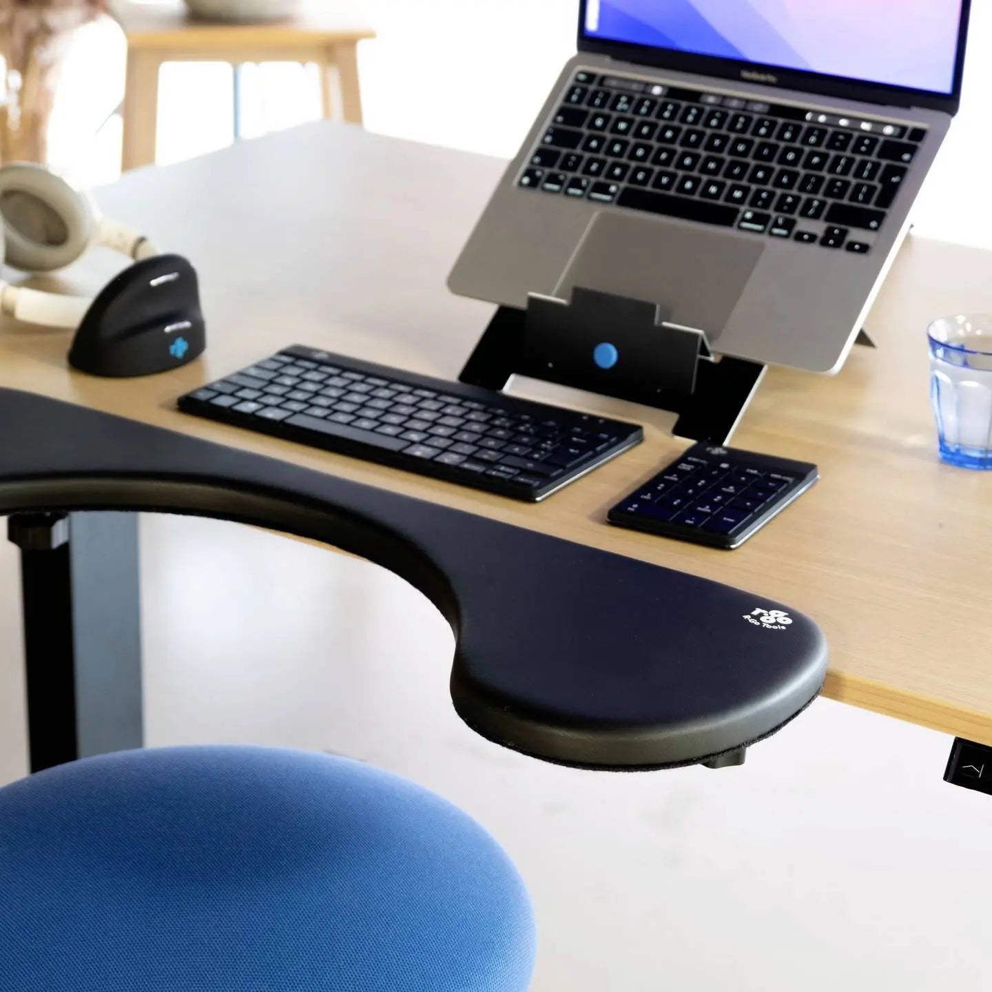 B-Ware R Go Ergonomische Armlehne Handgelenksstütze Ablage Schwarz Schreibtisch Zubehör - 8719274490197