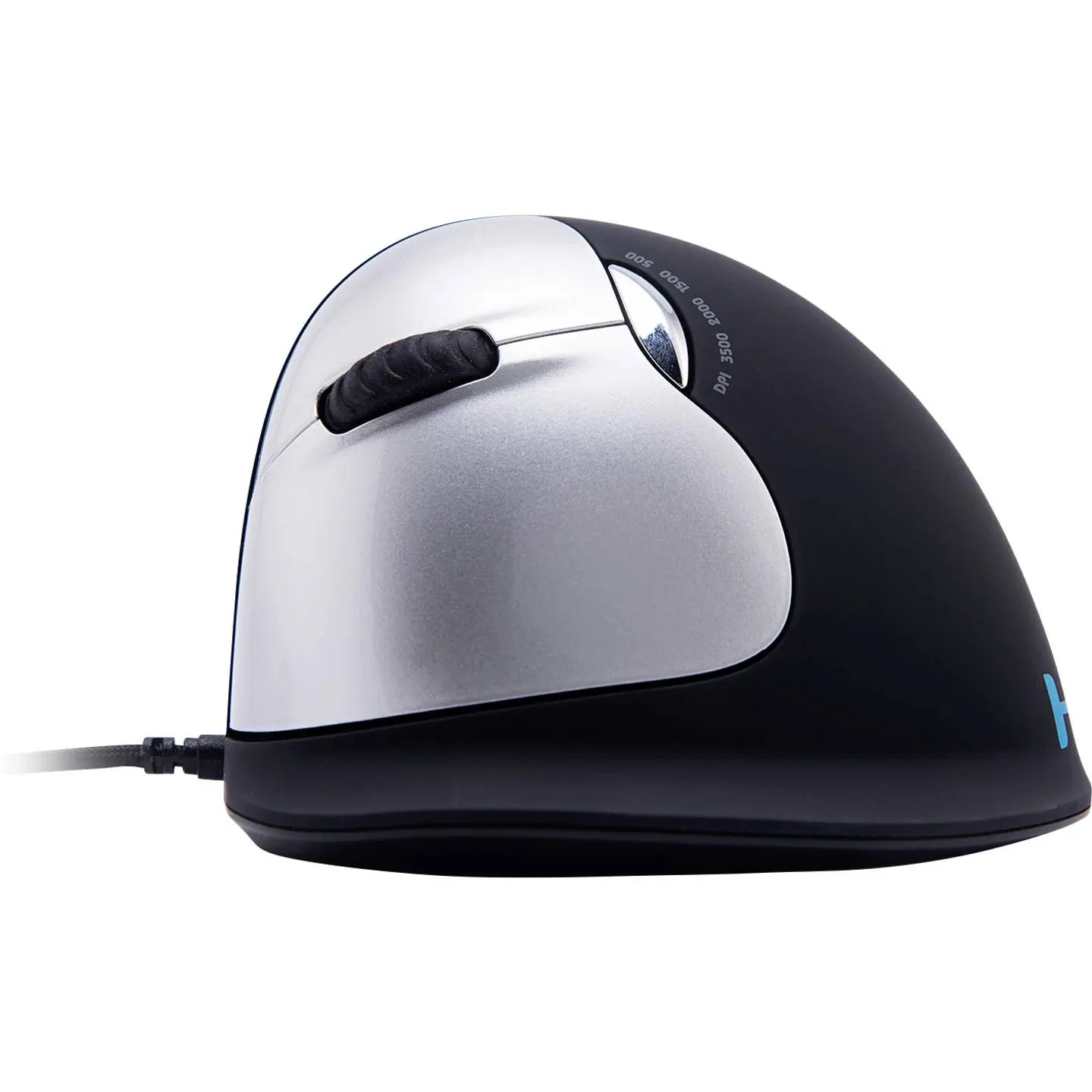 B-Ware Rgo Tools Maus Ergonomische Maus He Computermaus Usb Optisch Schwarz Silber Gr L - 8719274491347