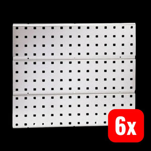 B-Ware Raaco Werkzeughaken Lochwand Werkzeug Wandpaneel Stahl 520x440x11mm 6 Stück