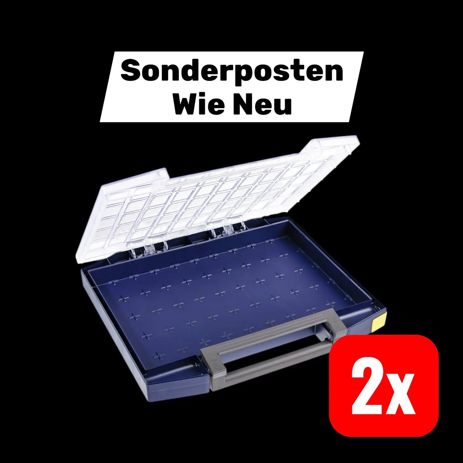 B-Ware Raaco Sortimentskoffer Boxxser Koffer Aufbewahrung Blau Polypropylen 2 Stück - 5733439134866