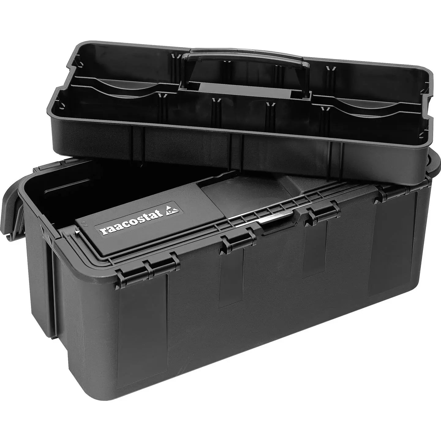 B-Ware Raaco Werkzeugkoffer Kasten Universal Schwarz Polypropylen Unbestückt Compact 15 - 5733439104432