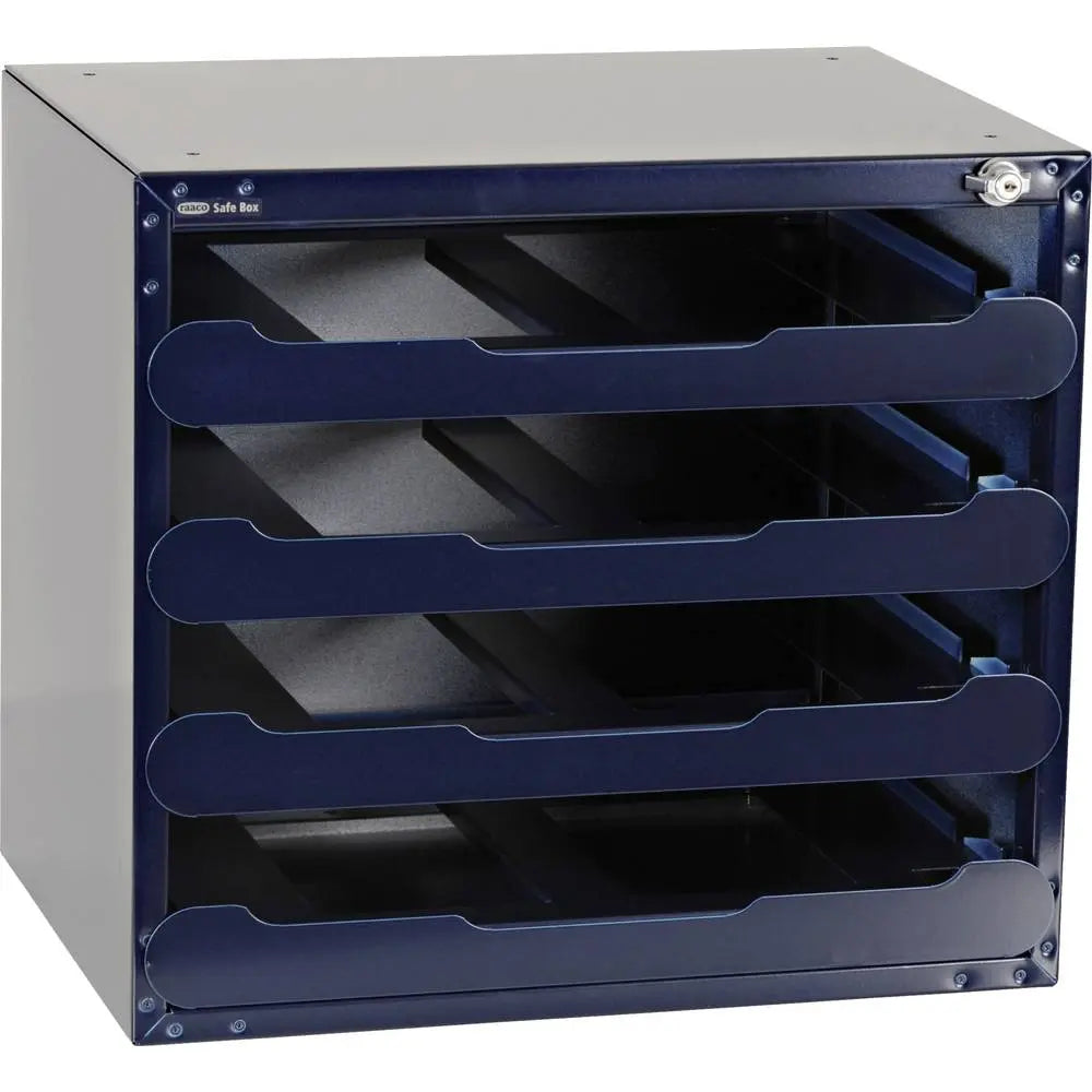 B-Ware Raaco Schubladenschrank Aufbewahrung Safe Box 55 Tresor Blau Leer Carry Lite 4fach - 5733439139328