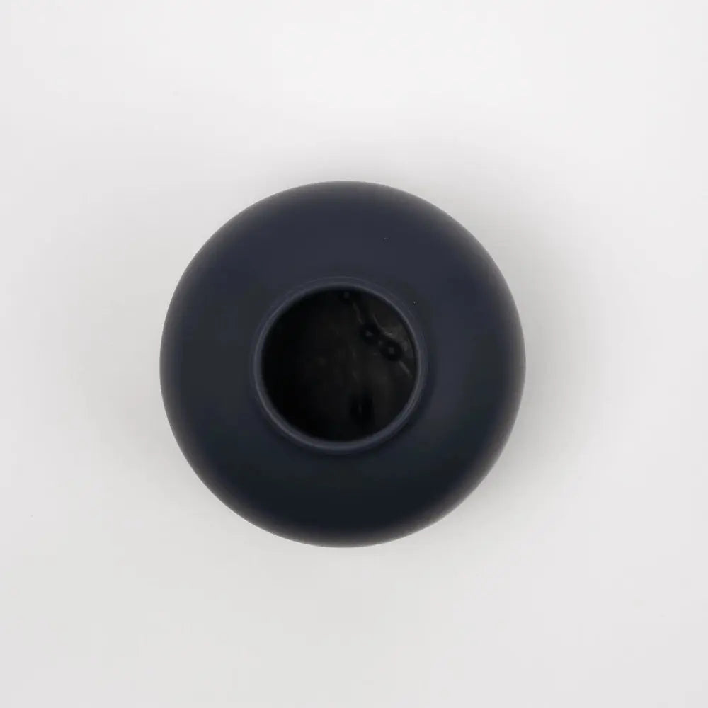 B-Ware Raawii Vase Omar Dunkelblau Vase Blumenvase Tischvase Steingutvase Steingut