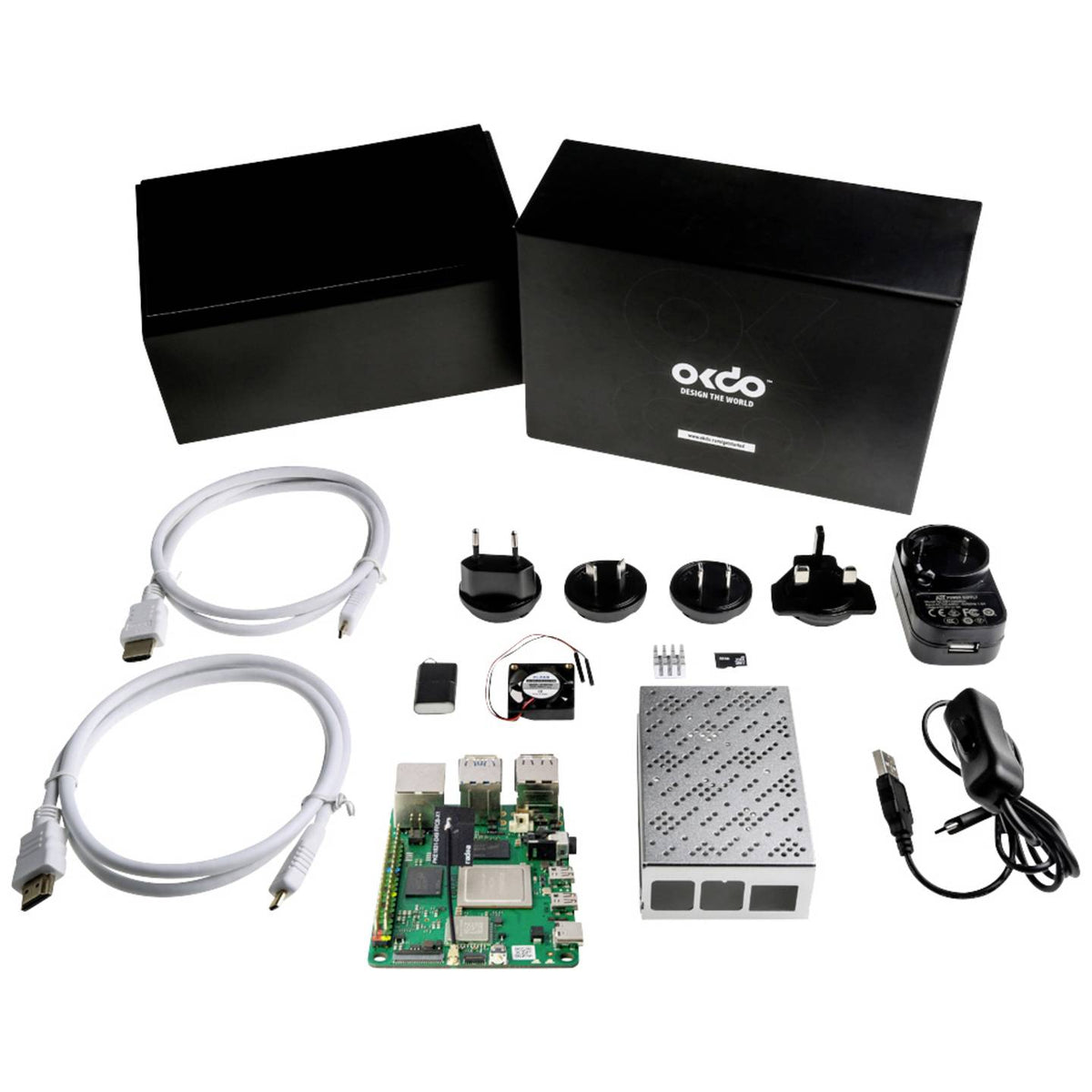 Radxa Starter Kit Rock 4 C+ 4 GB 6 x 2.4 GHz Einplatinencomputer Entwicklungskit - 5059044408223