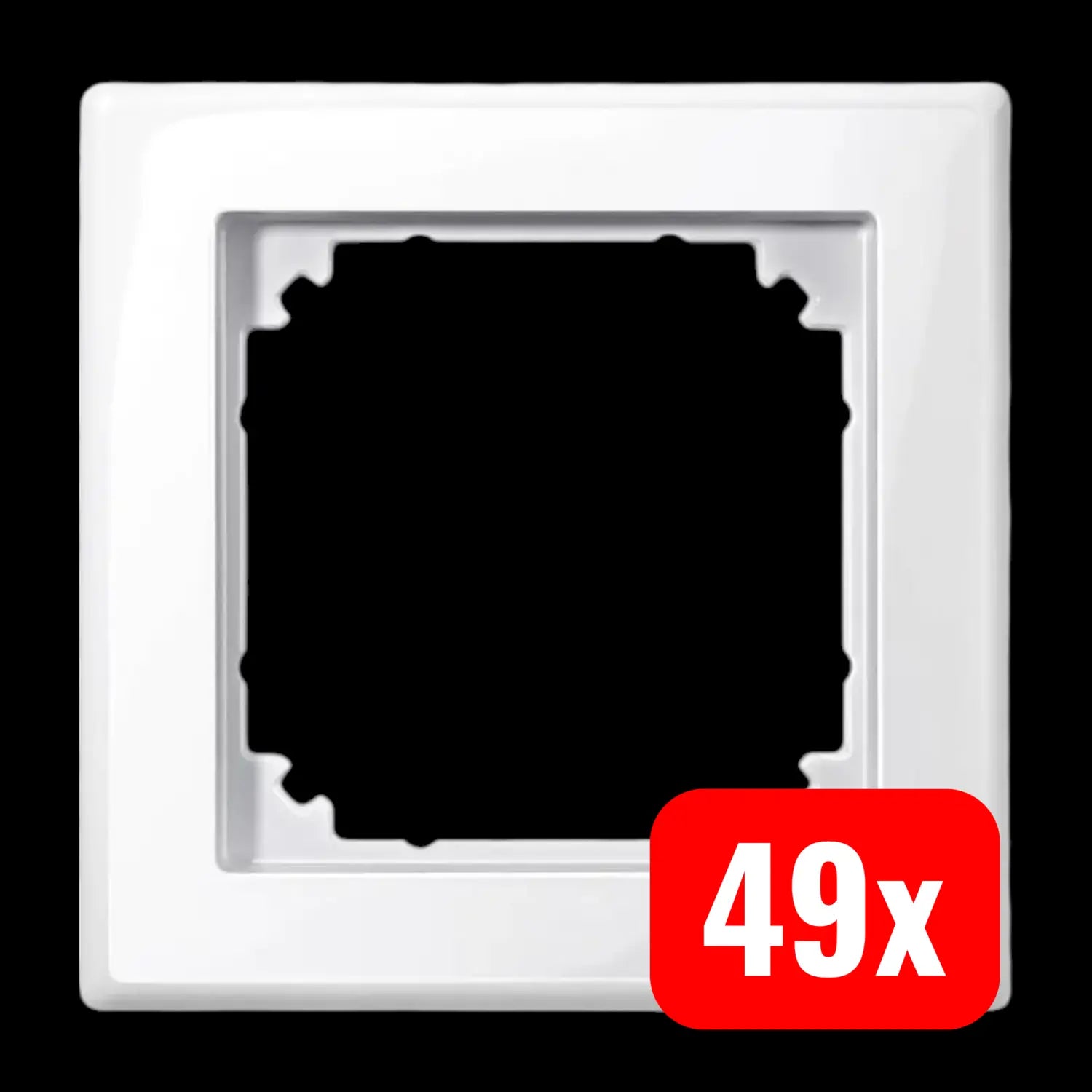 B-Ware Merten Rahmen Abdeckrahmen 1fach M Smart Polarweiß Glänzend Kunststoff 49 Stück - 4042811032944