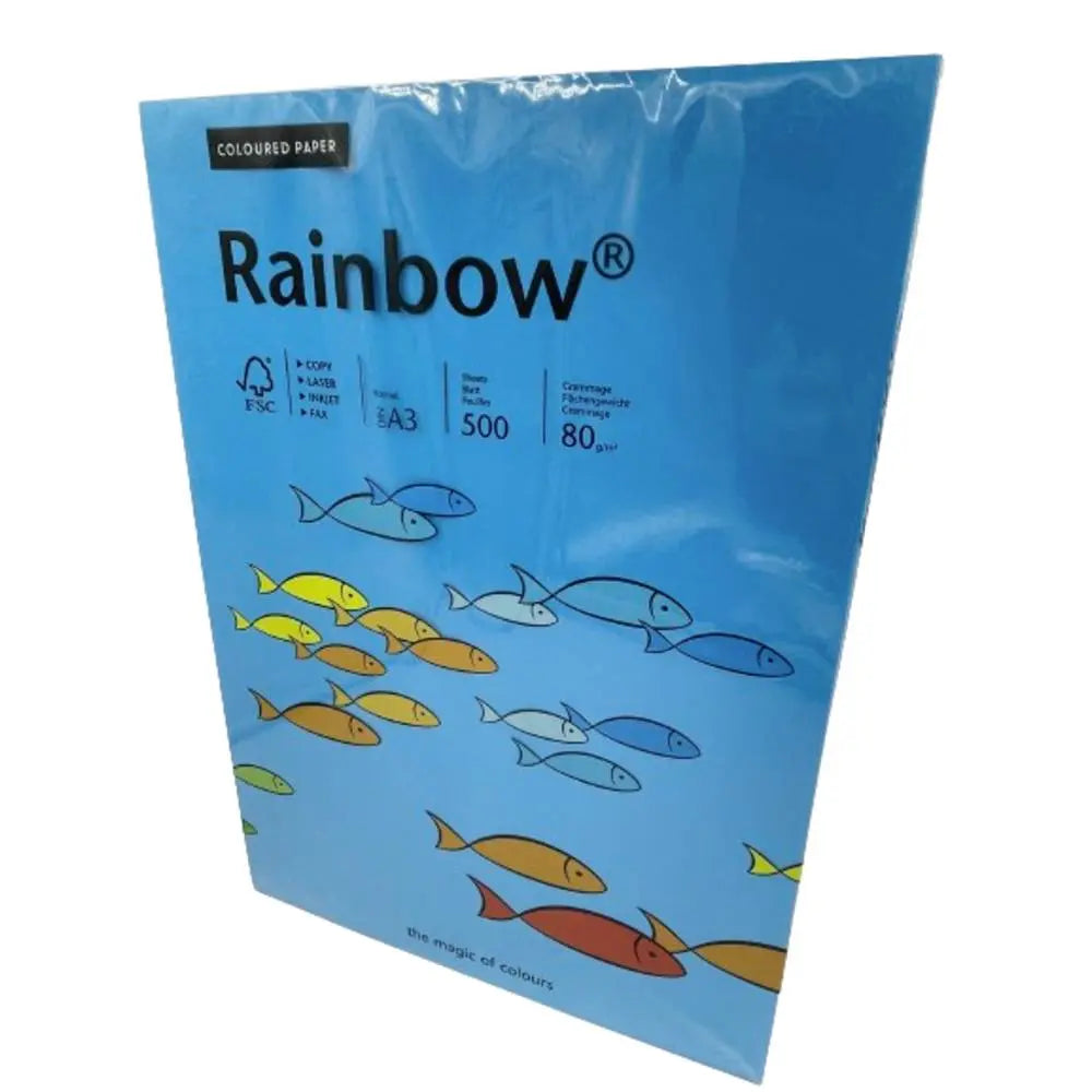 B-Ware Rainbow Papyrus Druckerpapier Kopierpapier Farbig Din A3 Blau 500 Blatt 5 Stück - 7318761041037