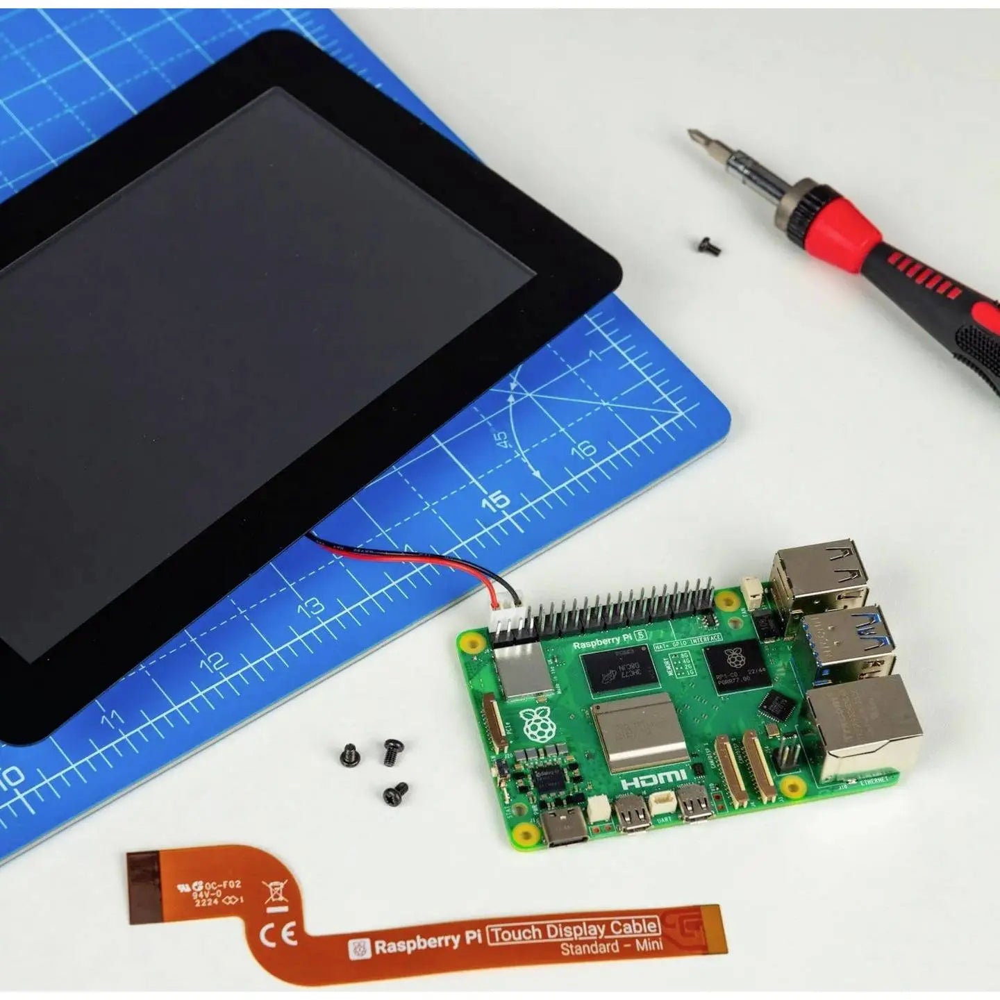 B-Ware Raspberry Pi Bildschirm Touchscreen 5 Zoll Lcd 12.7 Cm Touch Display 2 Modul - 5056561803944