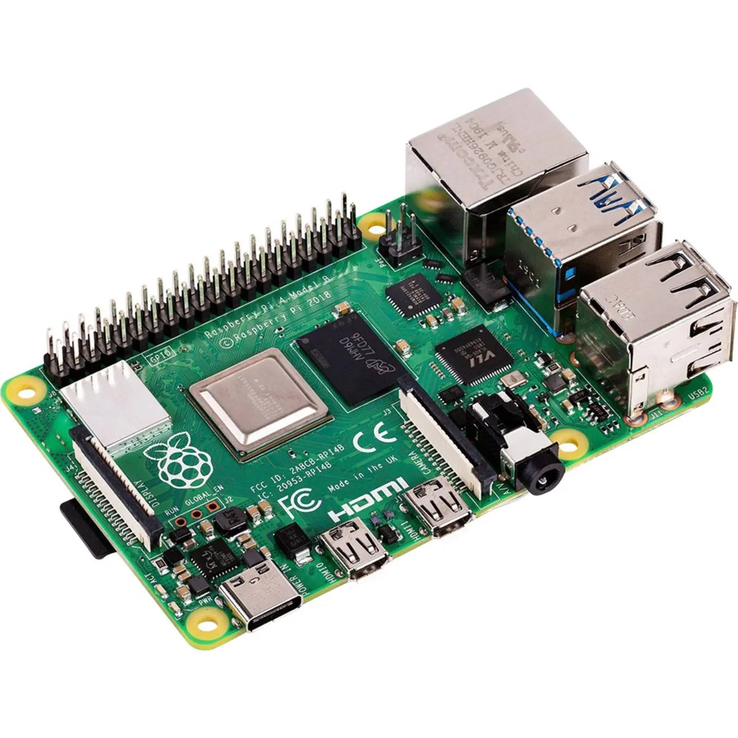 B-Ware Raspberry Pi Einplatinencomputer Minicomputer 4 Modell B 4 Gb Ram 4 X 1.5 G Hz - 5056561800349