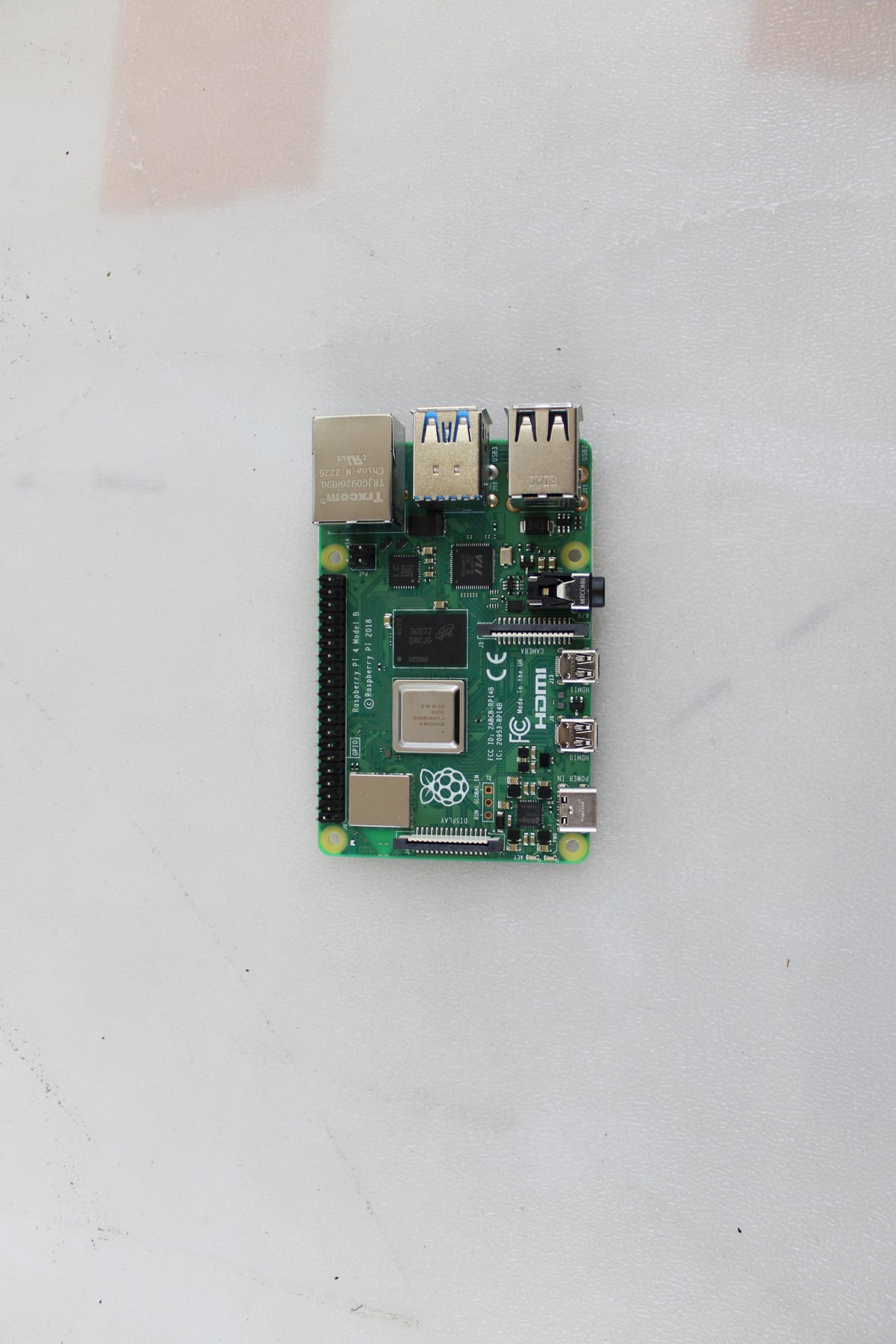 Raspberry Pi Einplatinencomputer Minicomputer 4 Modell B 4GB RAM 4 x 1.5 GHz - 5056561800349