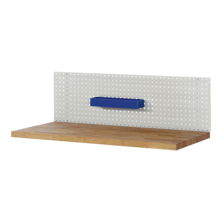 B-Ware Rau Ablagekasten Kasten Lochwand Aufbewahrung Bx Tx H 450x125x65 Mm Blau - 4040376898661