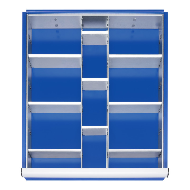 Rau Schubladen Einteilungs Set Schubladen Organizer Metall 2 Trenn 9 Steckwände B-Ware - 4040376844378