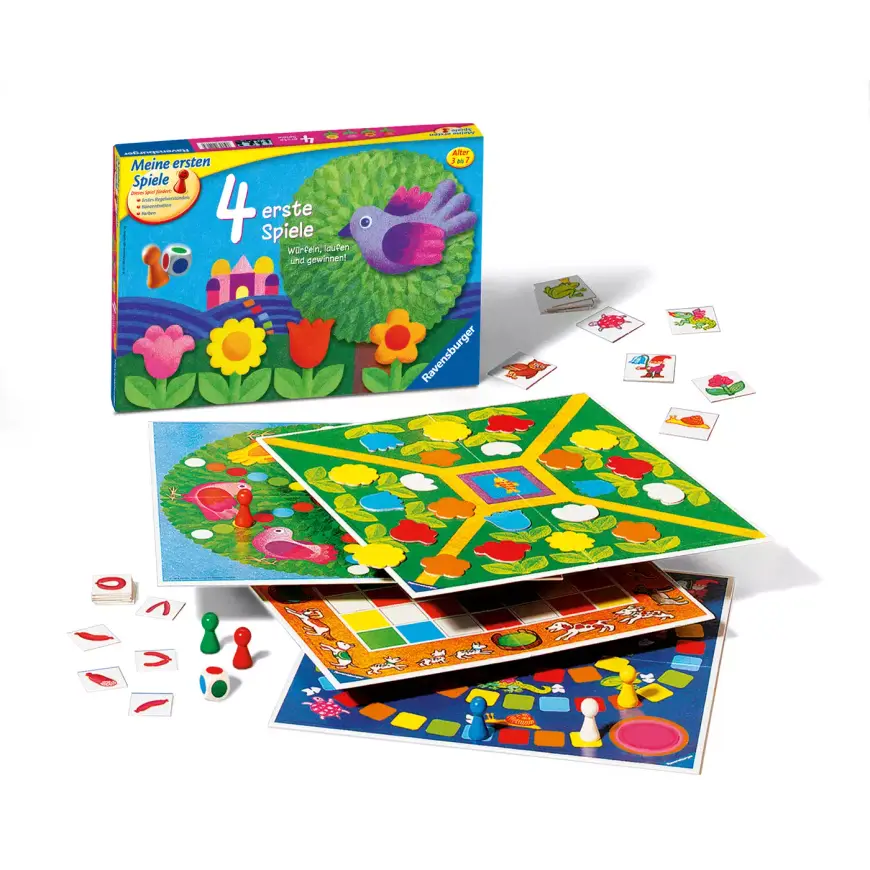 B-Ware Ravensburger 4 Erste Spiele Spieleset Kinderspiele Würfelspiel Kartenspiel  - 4005556214174