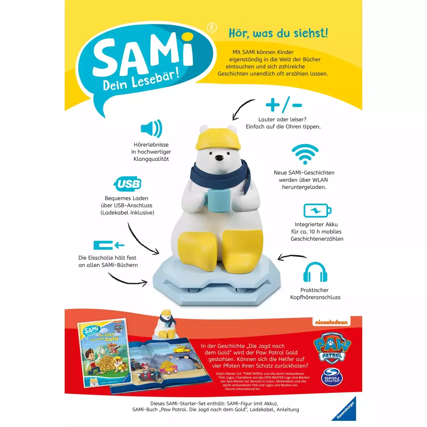 B-Ware Ravensburger Starter Set Lesebär Vorlesebär Sa Mi Paw Patrol Buch Kinderbuch Usb - 4005556000975