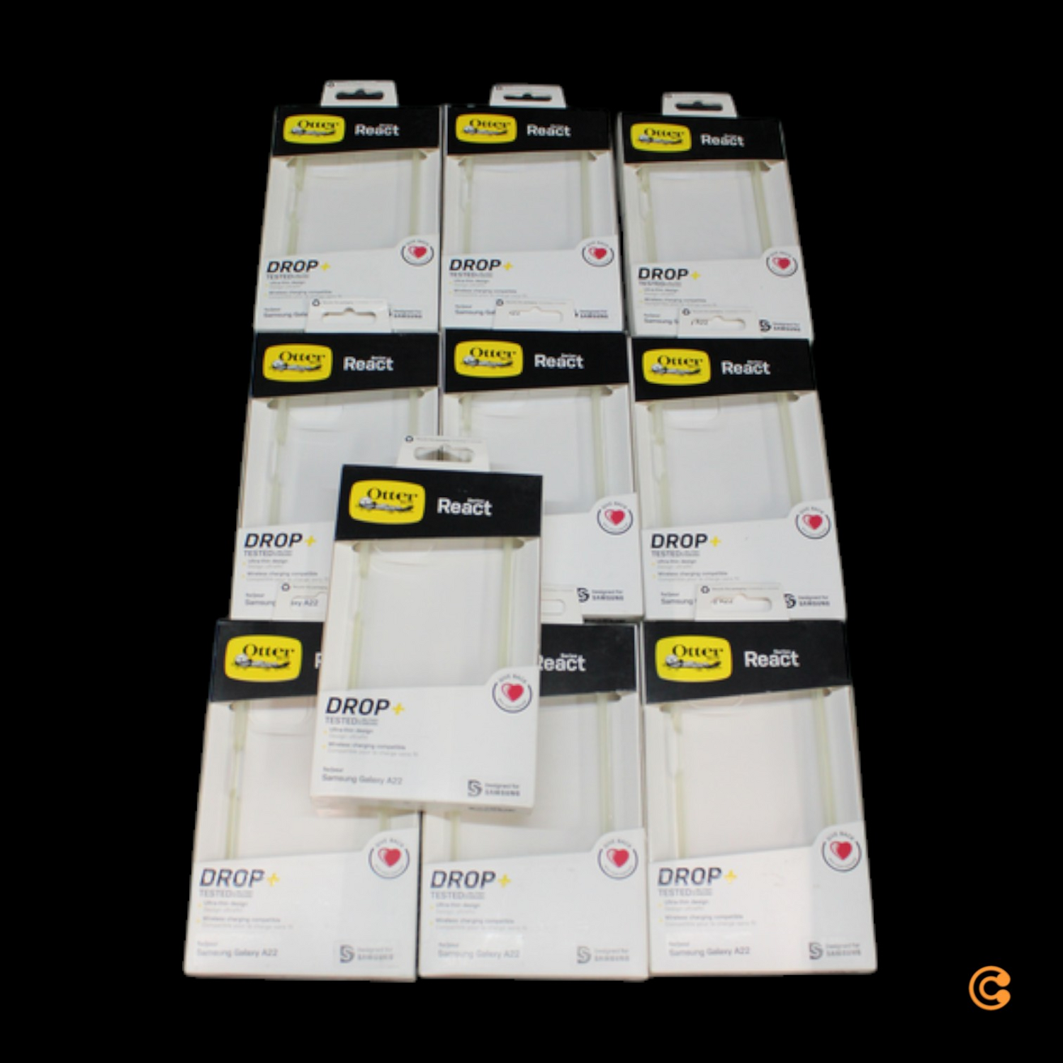 Otter Box React Samsung Galaxy A22   Clear Handschutzhülle Hülle 10 Stück B-Ware - 840104259559