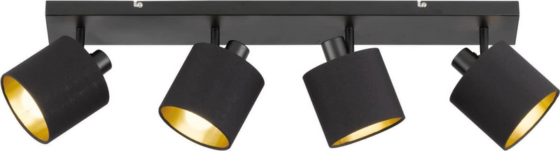 Reality Deckenstrahler Tommy Schwarz/Gold Länge 70 Cm Lampe Leuchte Spot Licht B-Ware - 4017807388985