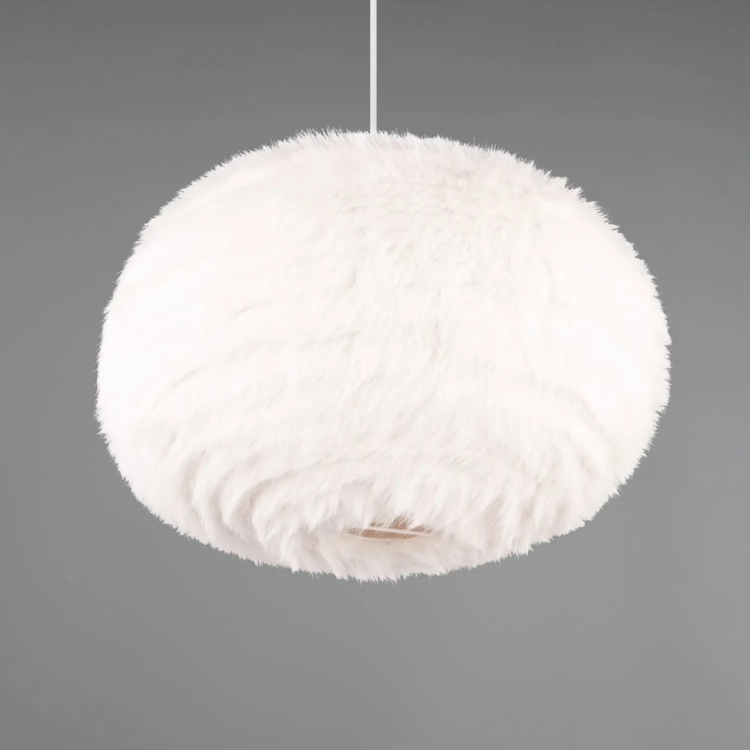 B-Ware Reality Hängeleuchte Pendelleuchte Furry Sandfarbe Plüsch ø 50 Cm E27 Led Lampe - 4017807600117