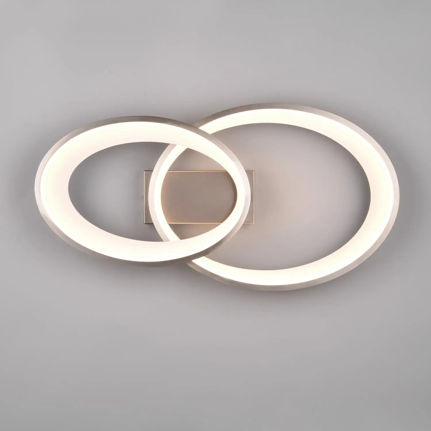 B-Ware Reality Deckenleuchte Lampe Led Ring Leuchte Nickel Matt Malaga 57,5 X 30 Cm 25 W - 4017807576948