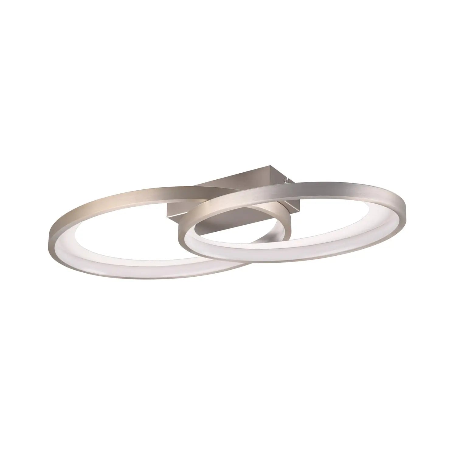 B-Ware Reality Deckenleuchte Lampe Led Ring Leuchte Nickel Matt Malaga 57,5 X 30 Cm 25 W - 4017807576948