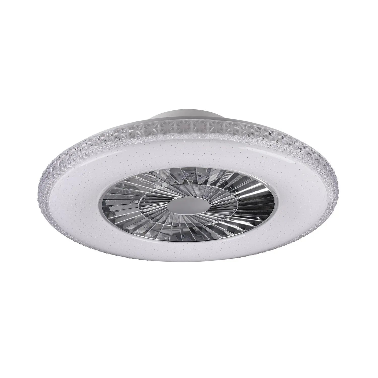 B-Ware Reality Leuchten Led Deckenventilator Ventilator Led Harstad Kristallrahmen - 4017807461206
