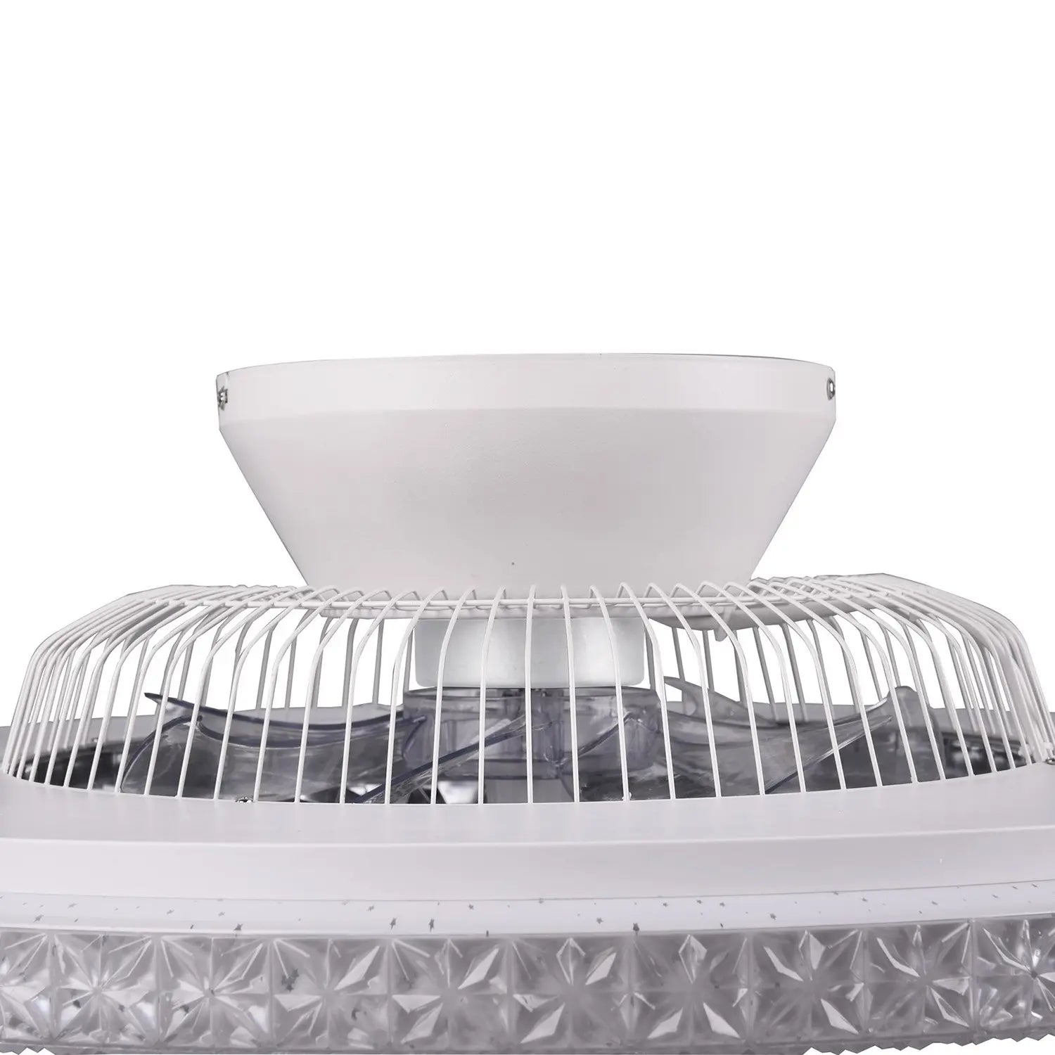 B-Ware Reality Leuchten Led Deckenventilator Ventilator Led Harstad Kristallrahmen - 4017807461206